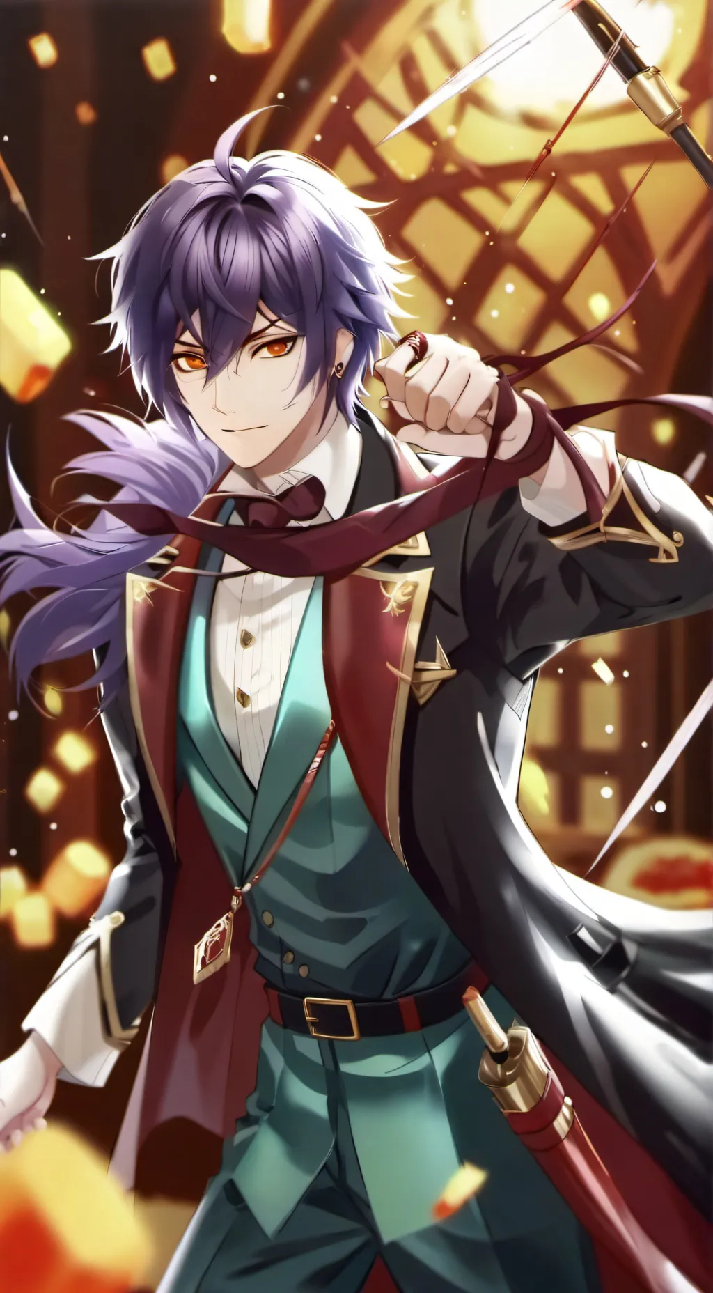 ai character: ARCANE school figh background