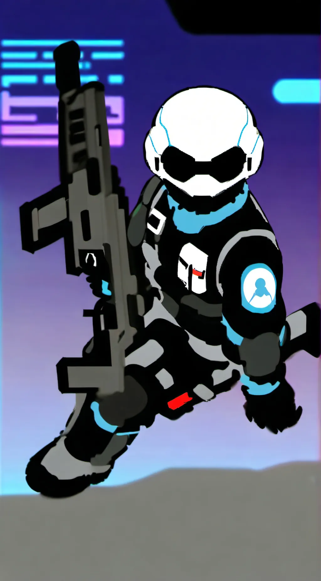 ai character: Cyber War DW AU background