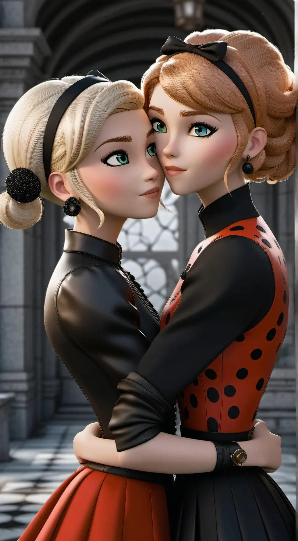 ai character: Chloe x Sabrina background