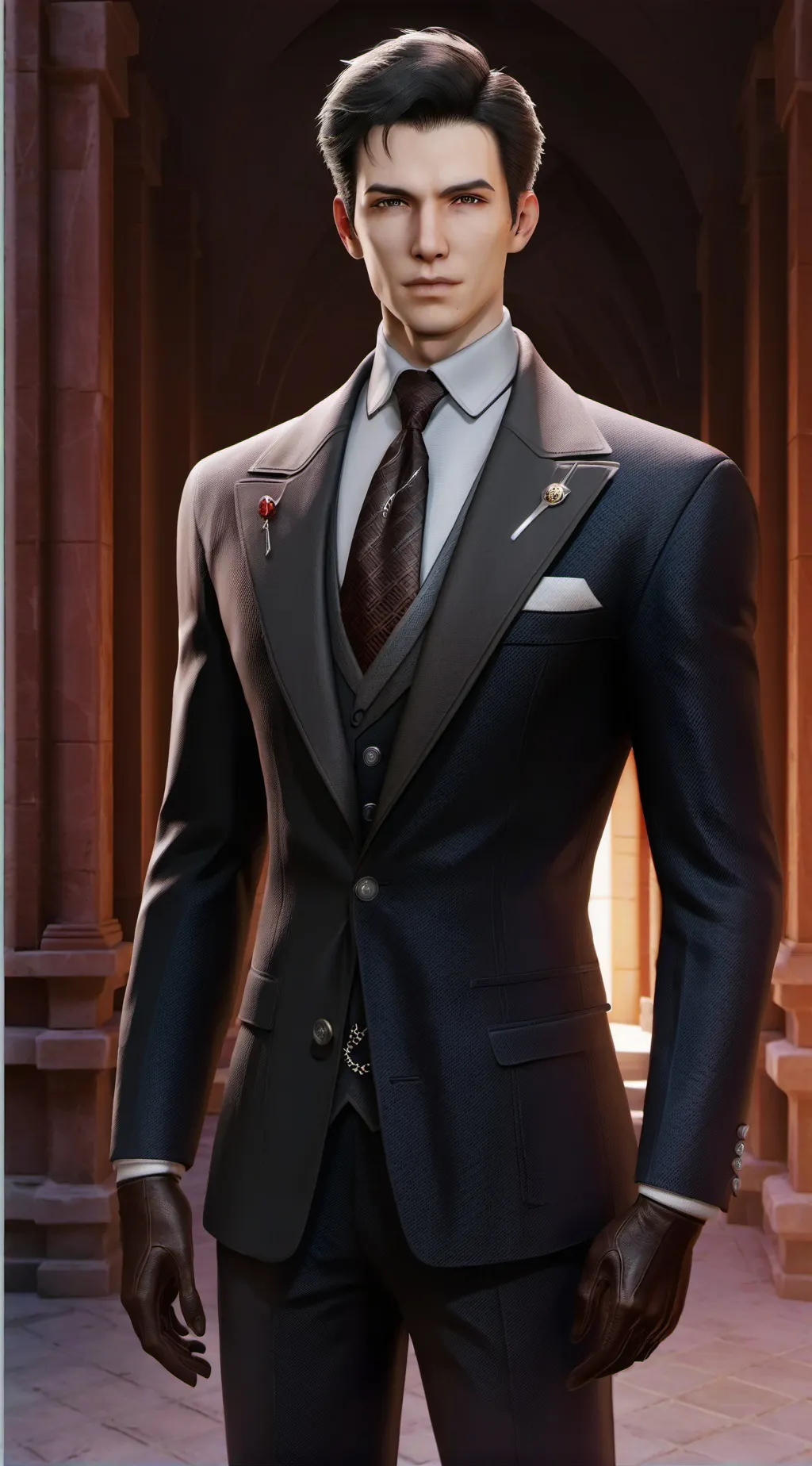 ai character: Blaine McClain  background