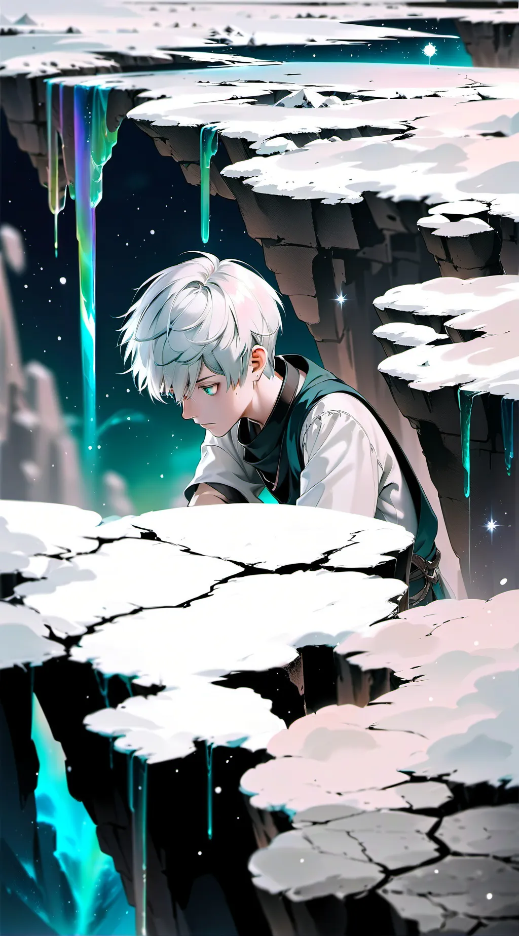 ai character: left alone background