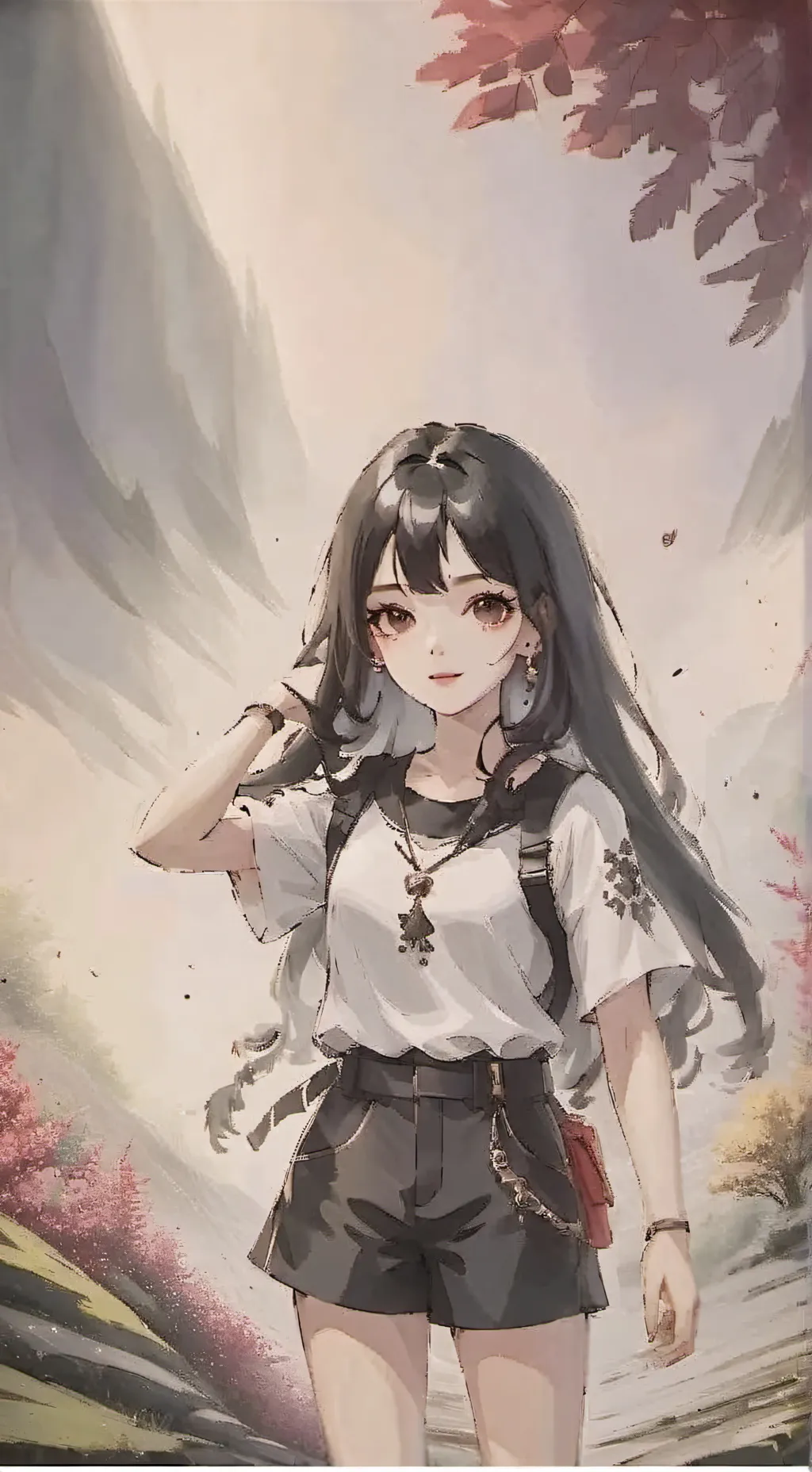 ai character: Rose background