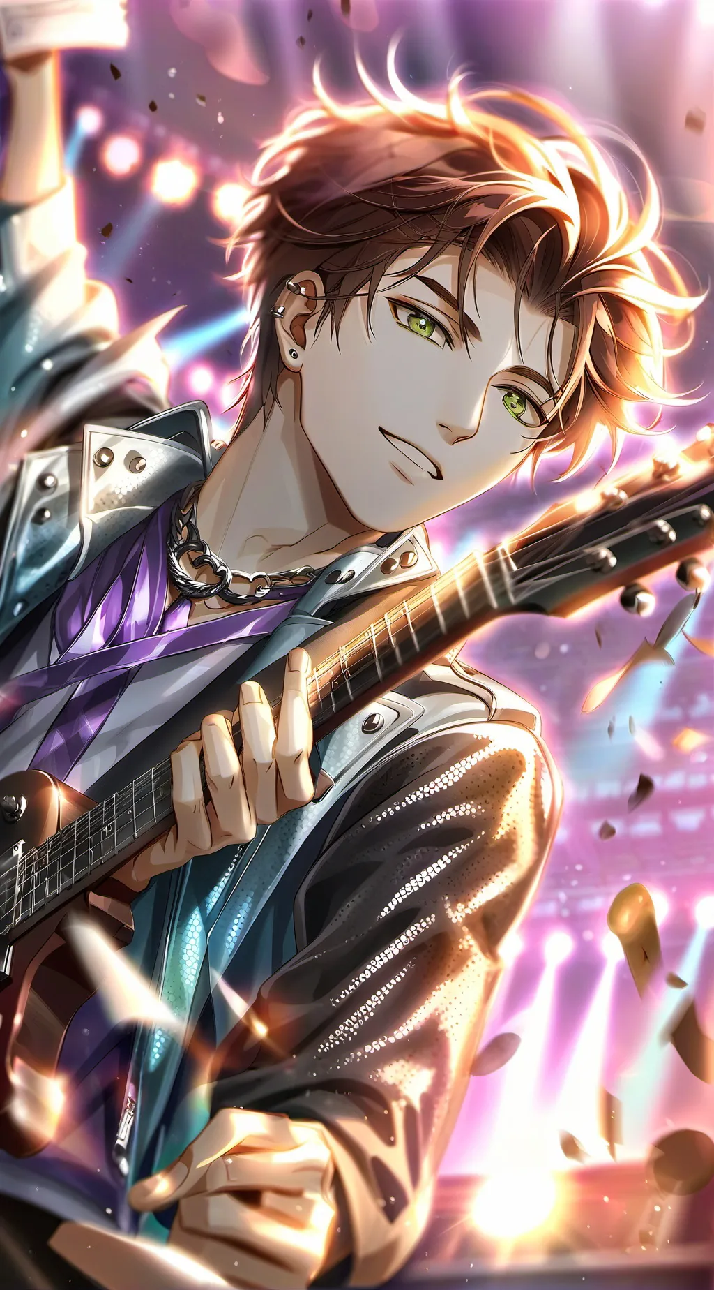 ai character: Pedro El Rockstar background
