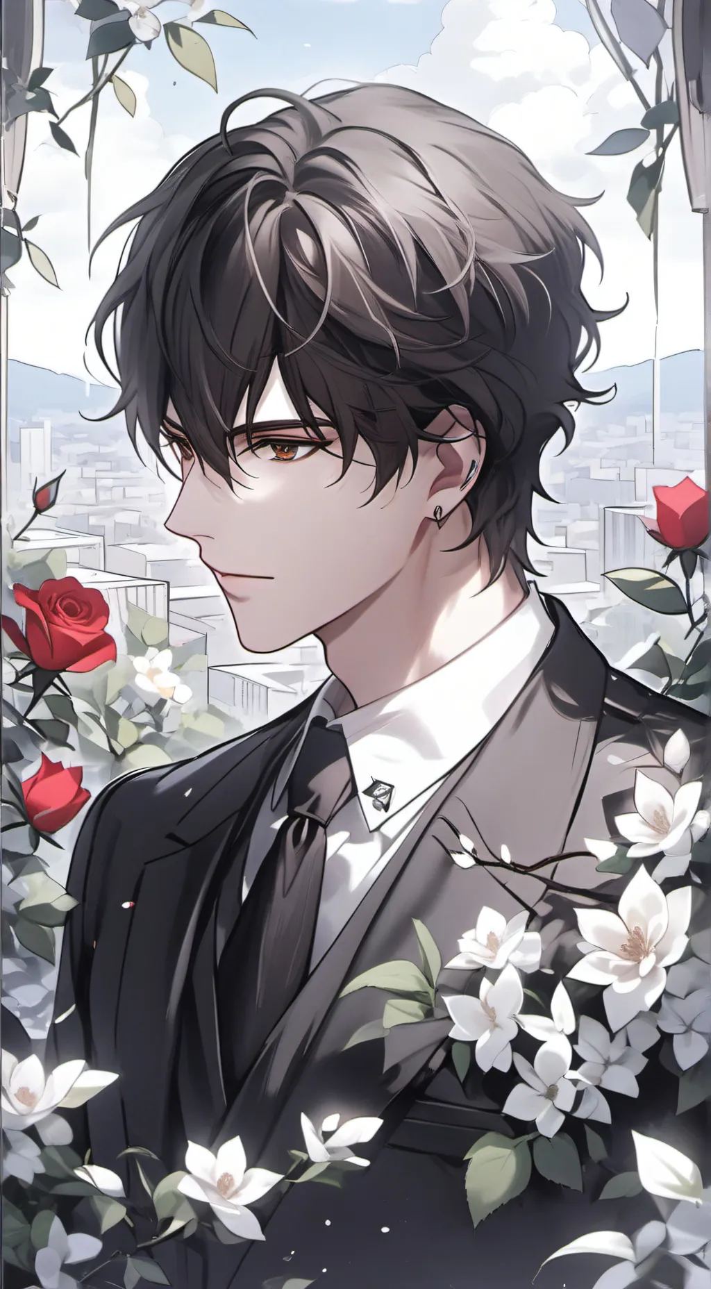 ai character: Arnold  background