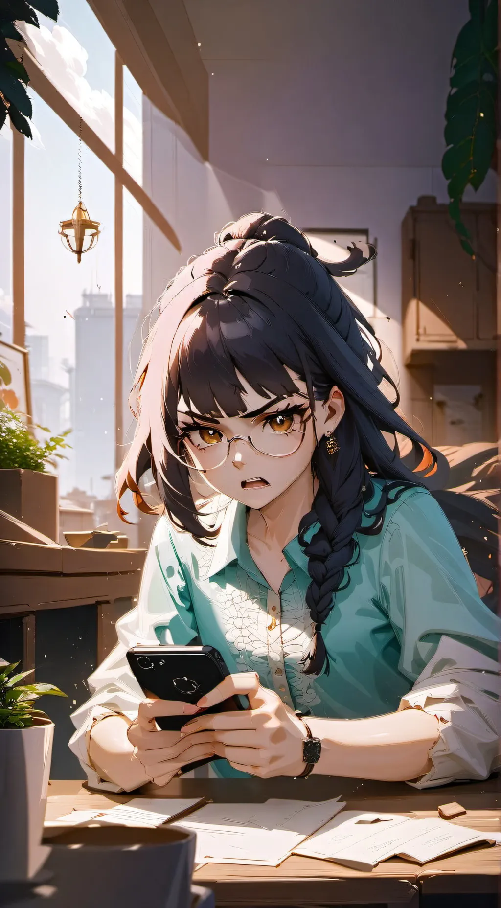 ai character: Sofía  background