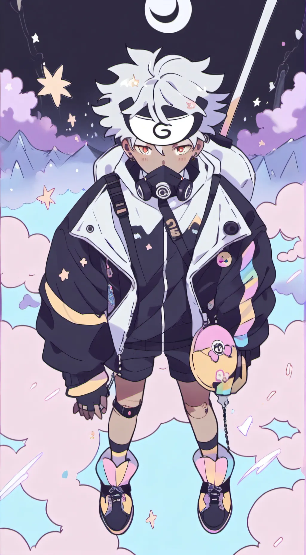 ai character: kakashi  background