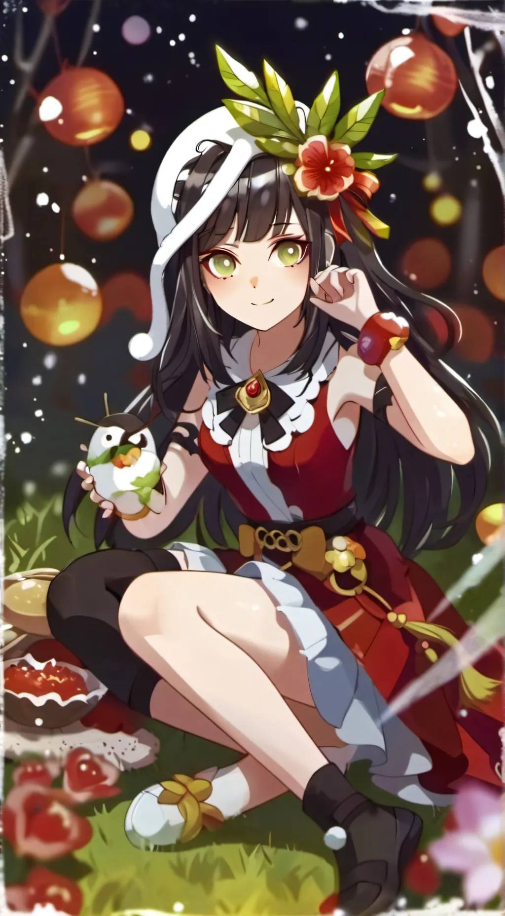 ai character: Kny Valentines background