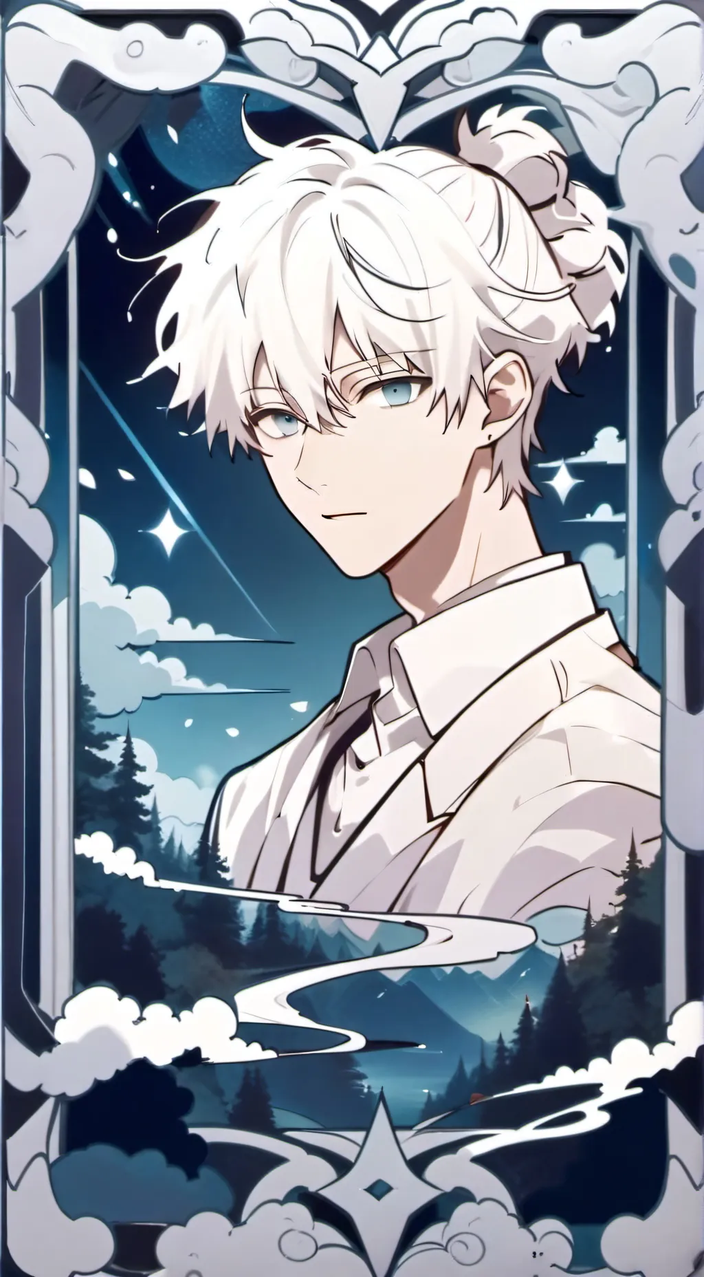 ai character: ~🎀satoru gojo 🎀~ background