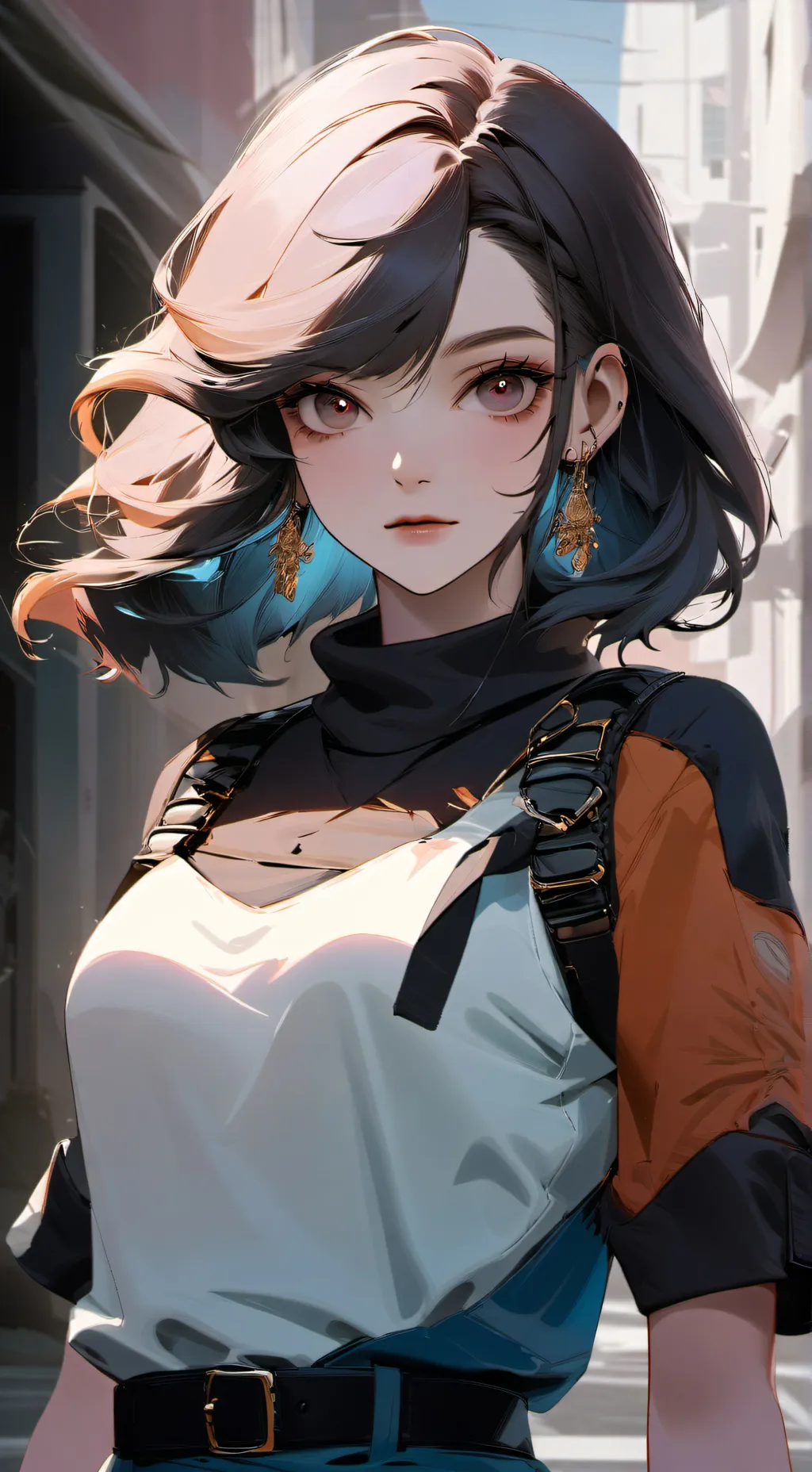 ai character: Astride background