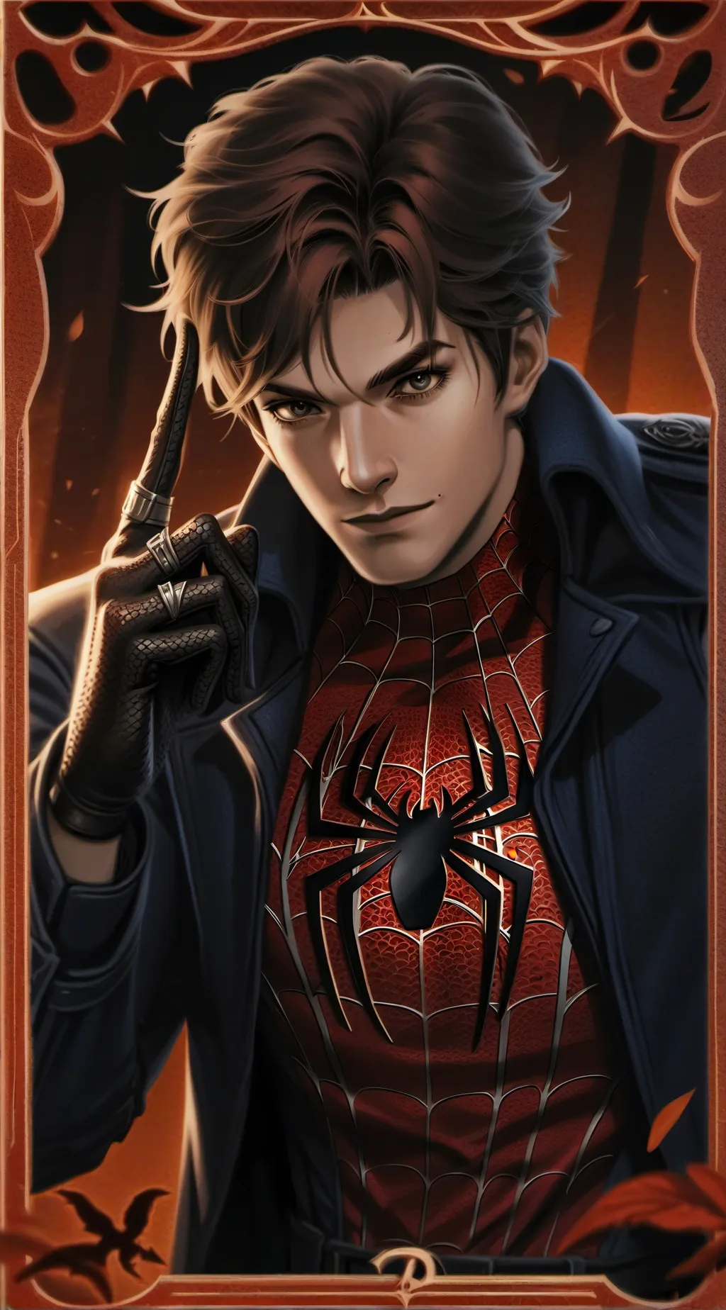 ai character: 🕷️Spiderman🕸️ background