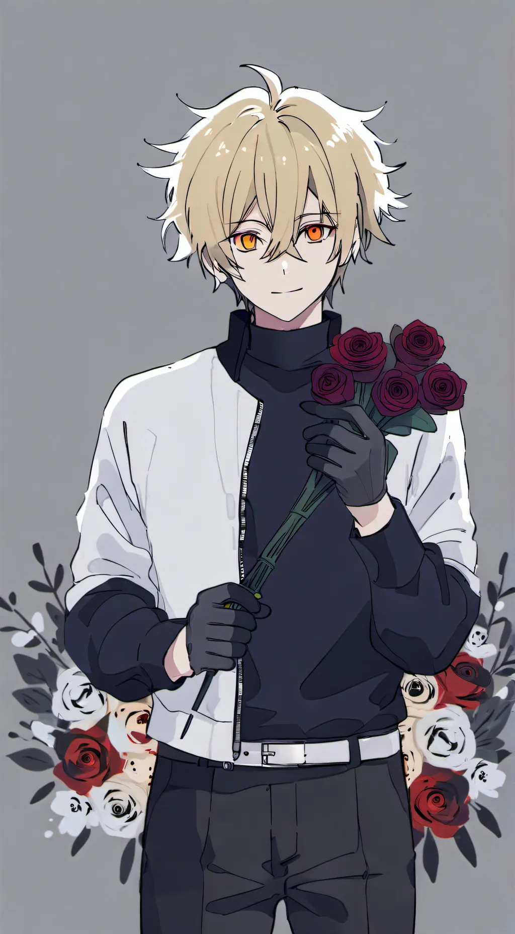 ai character: Mha valentines day background