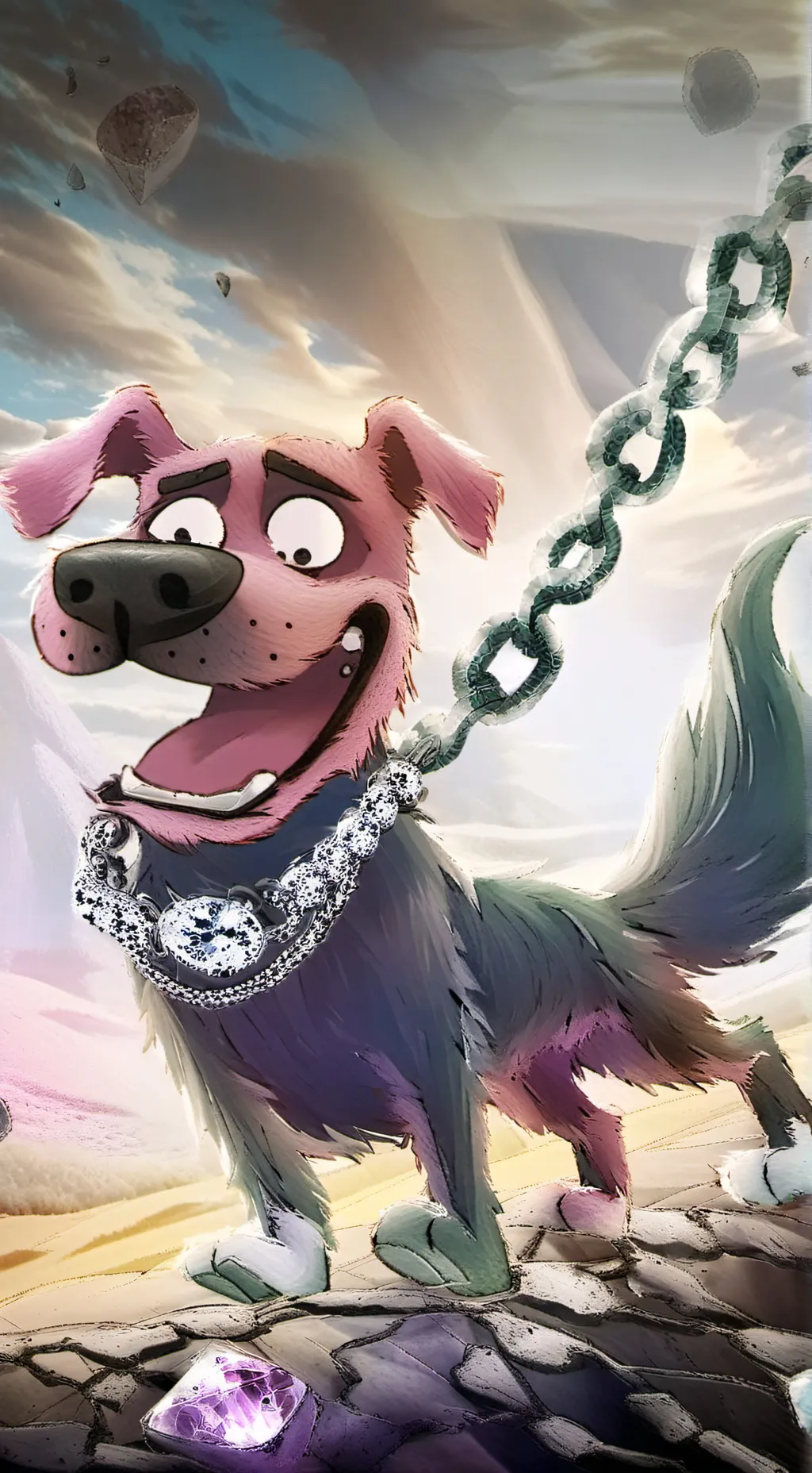 ai character: courage background