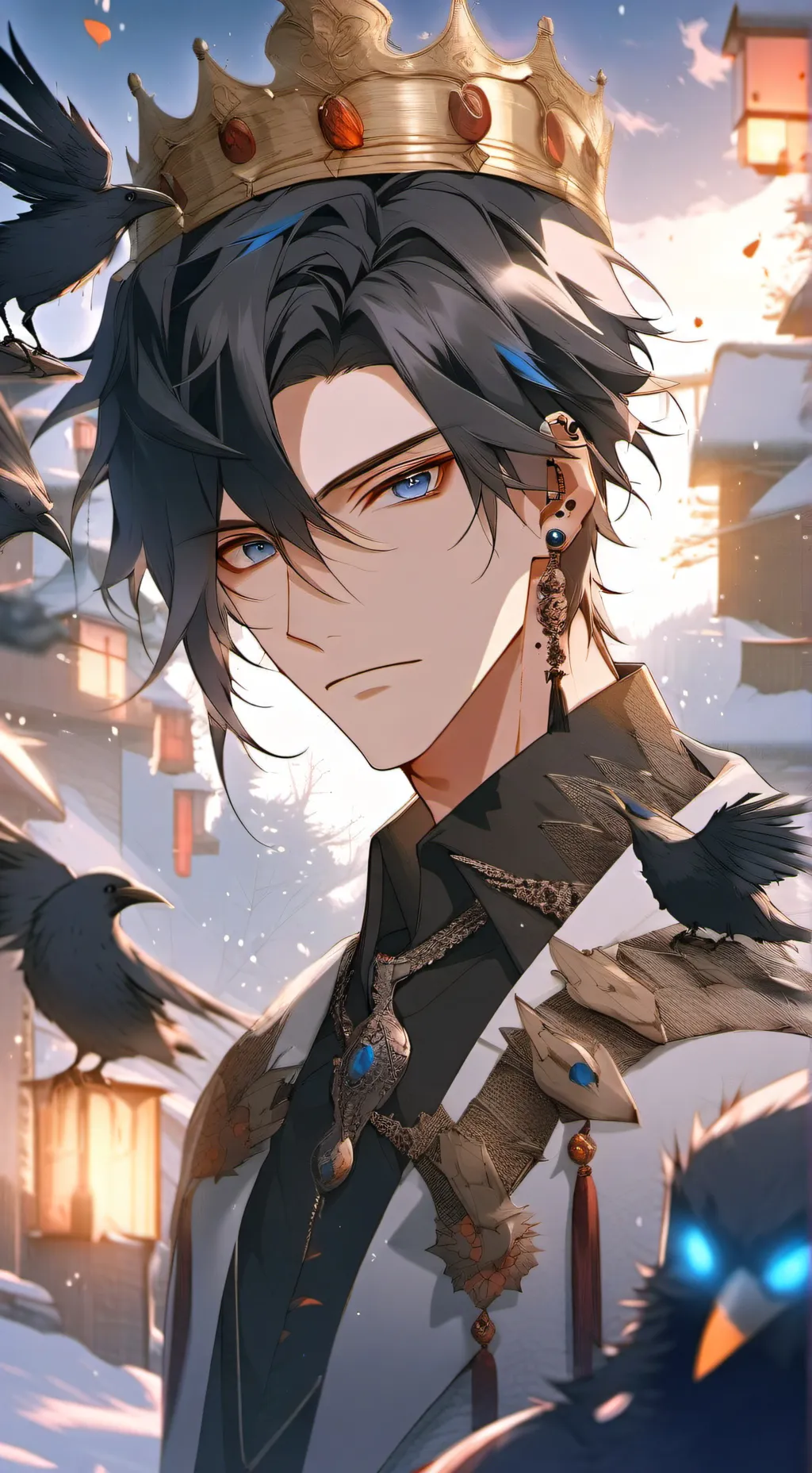 ai character: ✮King Raven✮ background