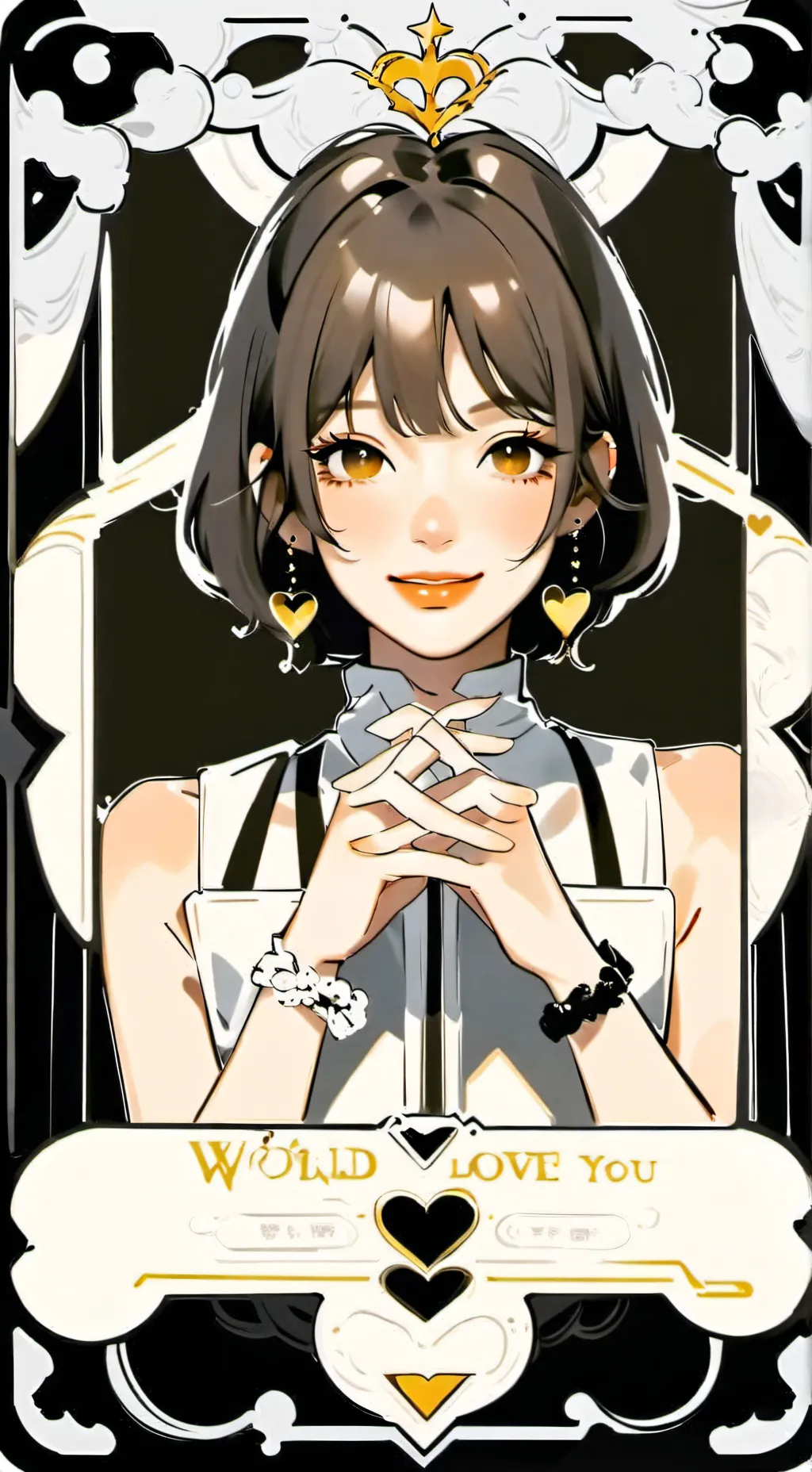 ai character: DW LOVE YOU background