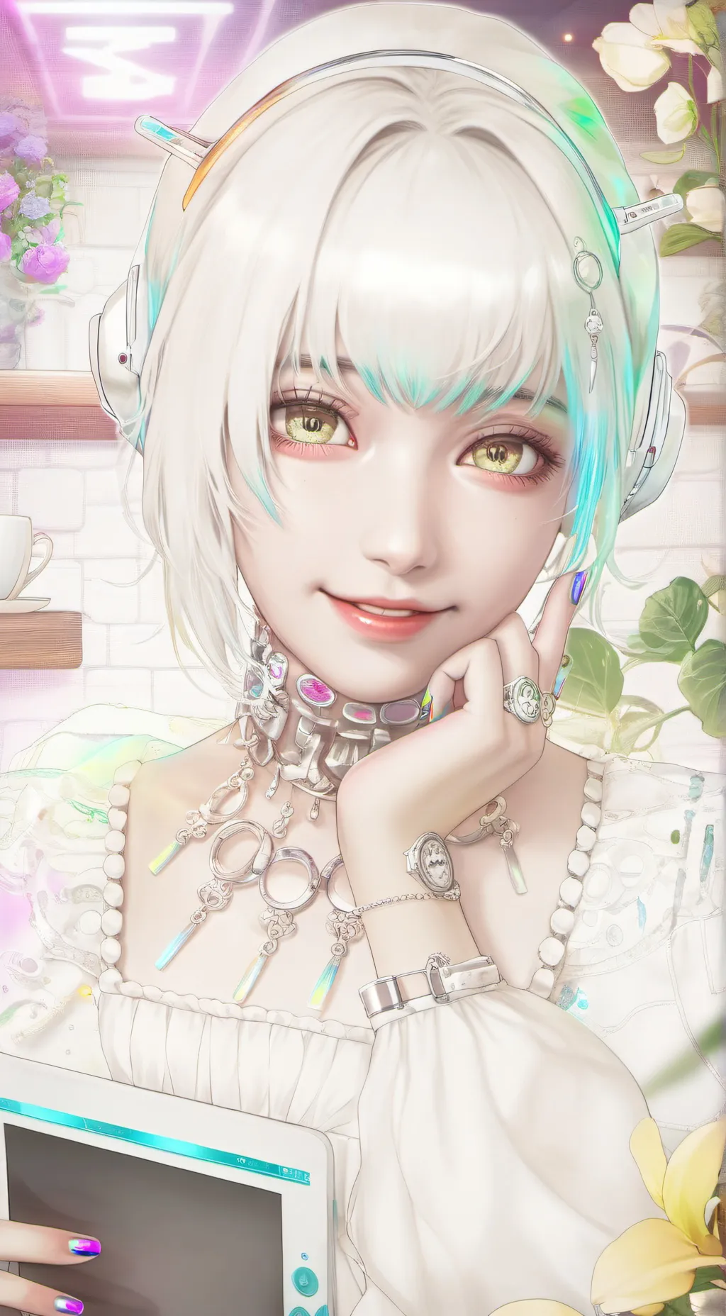 ai character: The Temporal Latte Seeker background