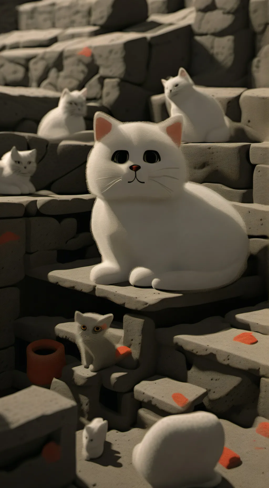 ai character: Your faimly as cat background