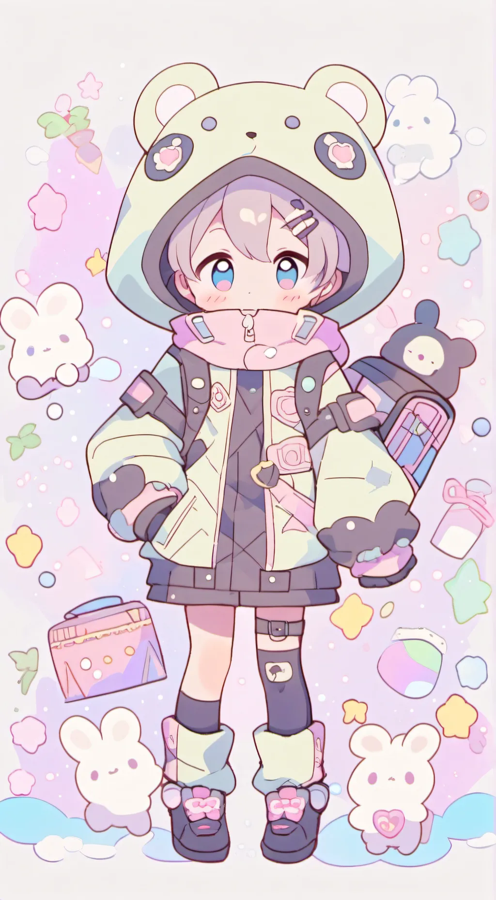 ai character: Baby  background