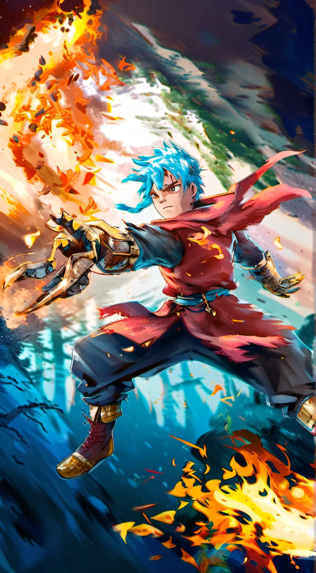 ai character: mha un poco terror background