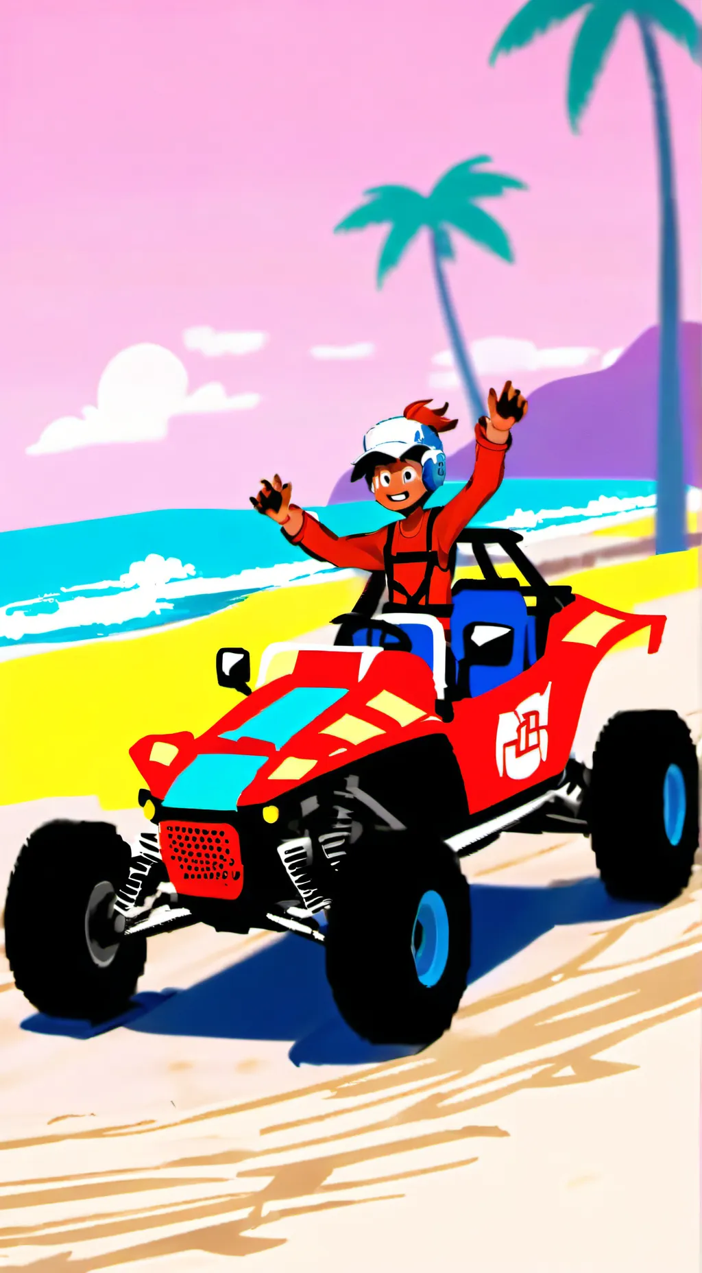 ai character: rez and Leilani   background