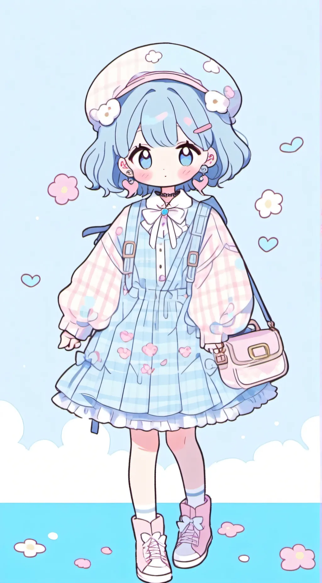 ai character: Nita x sandy background