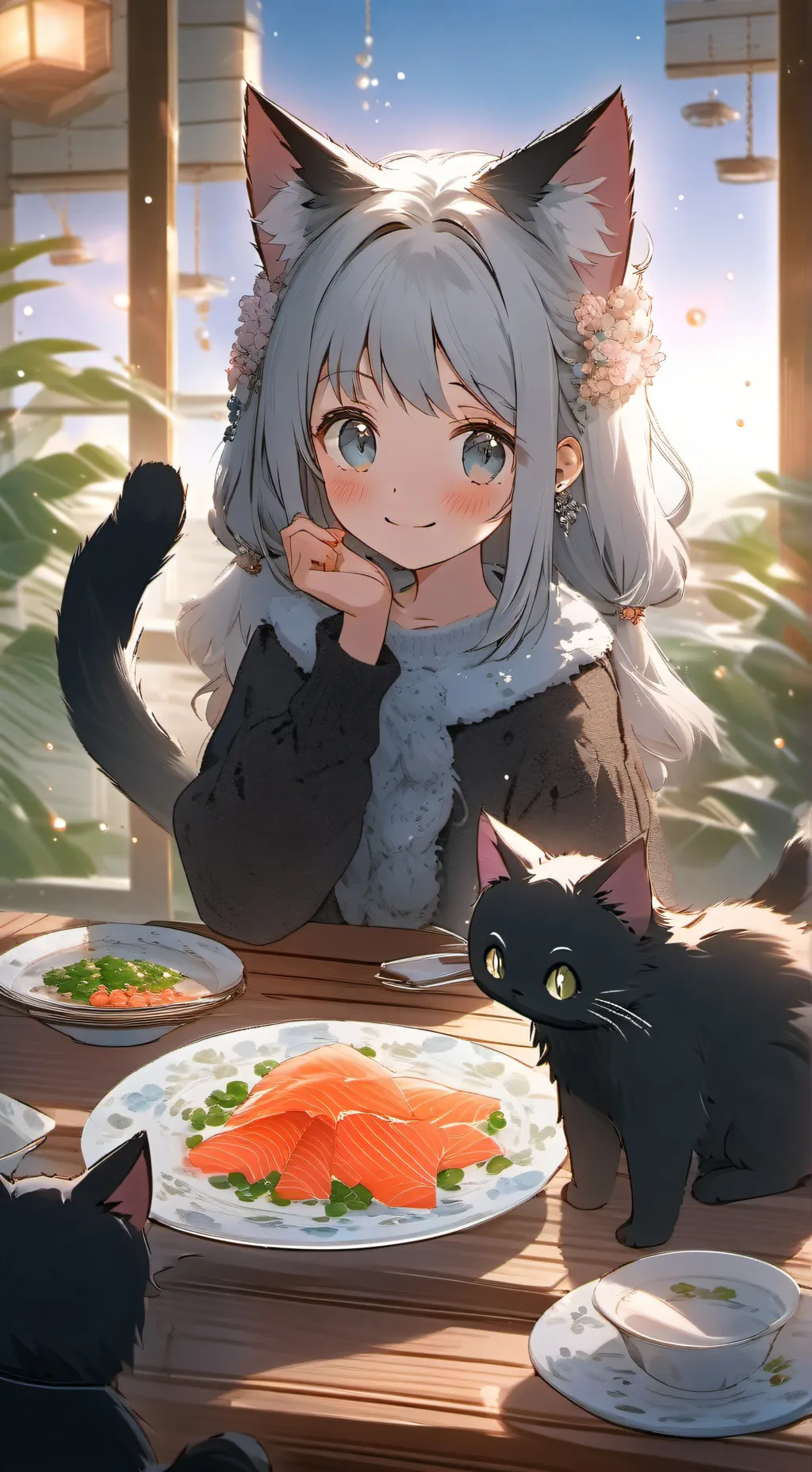 ai character: spirit midnight background