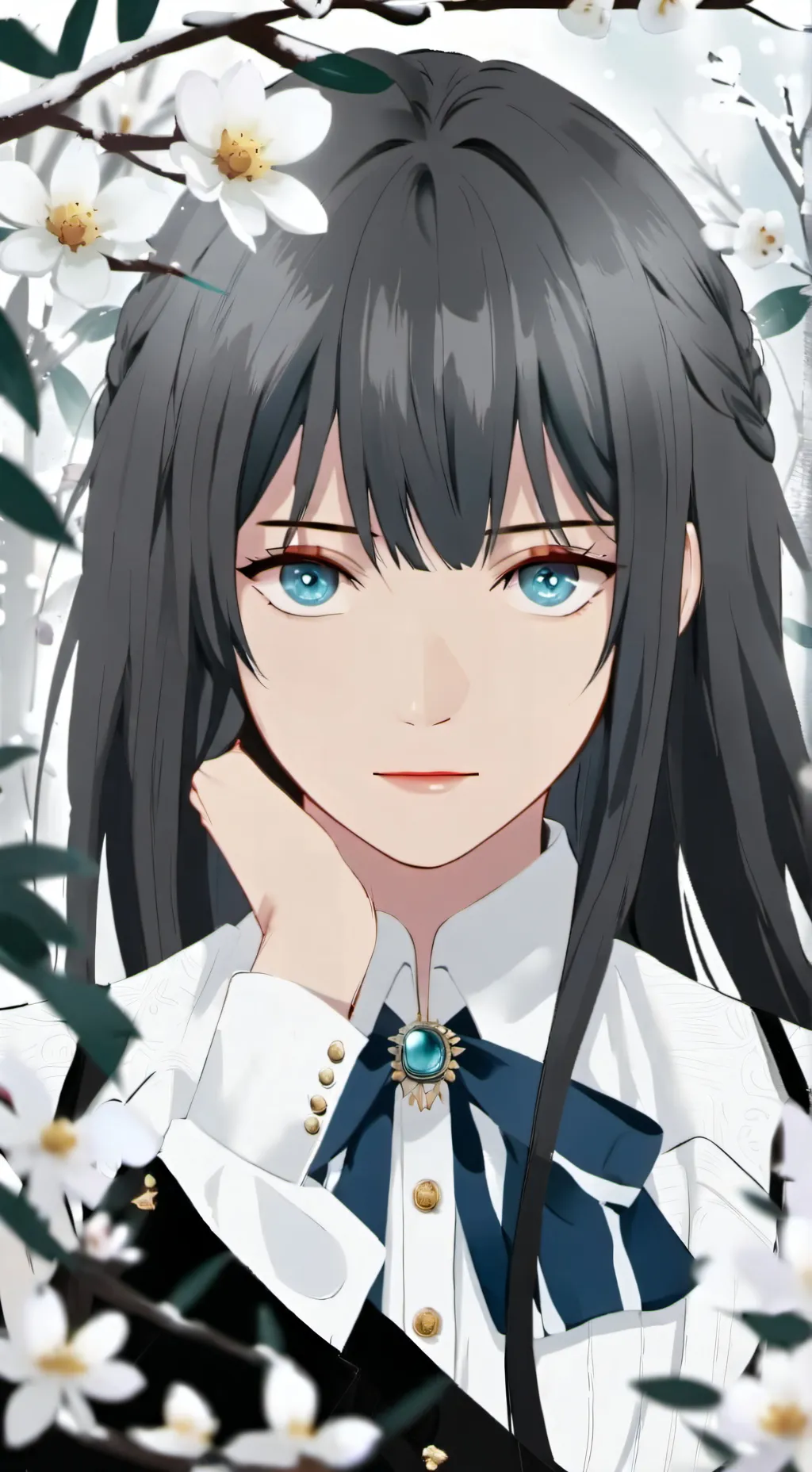 ai character: Girl want to kiss  background