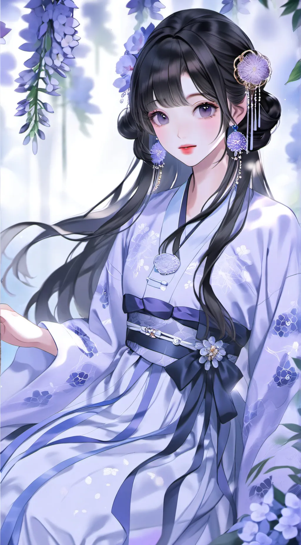 ai character: Crystal  background