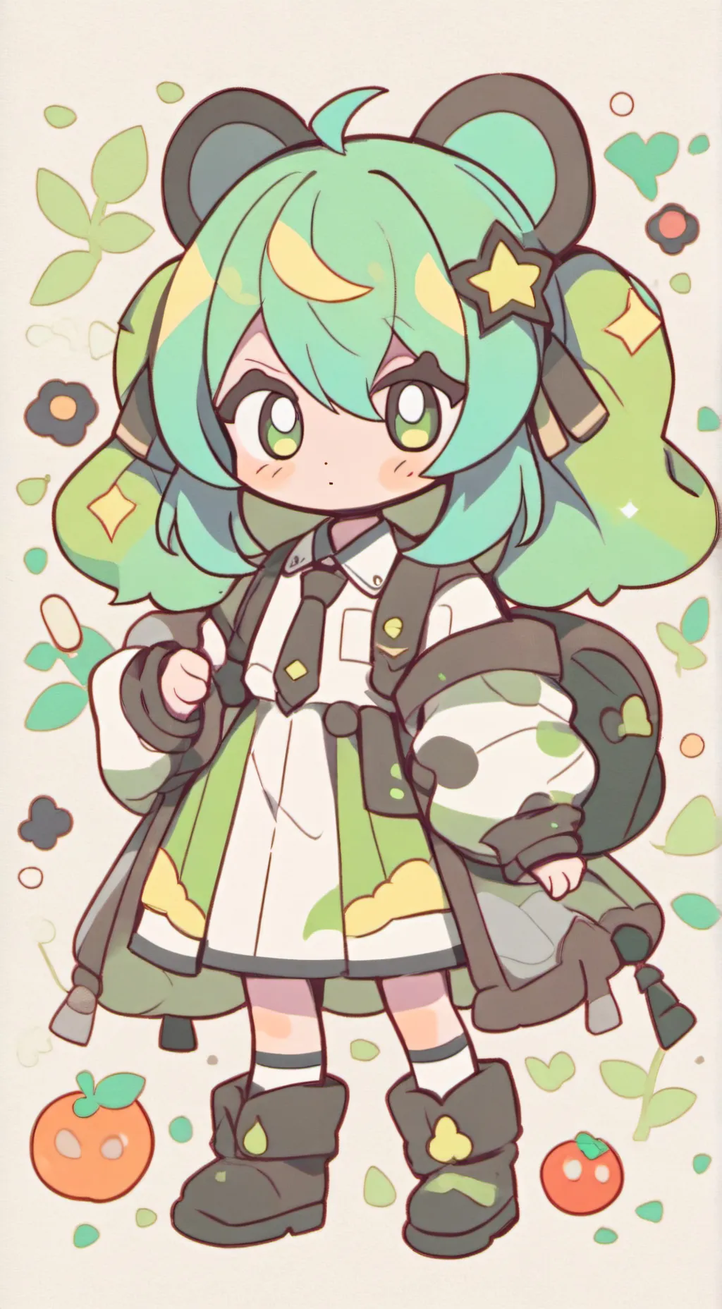 ai character: titan tv woman  background