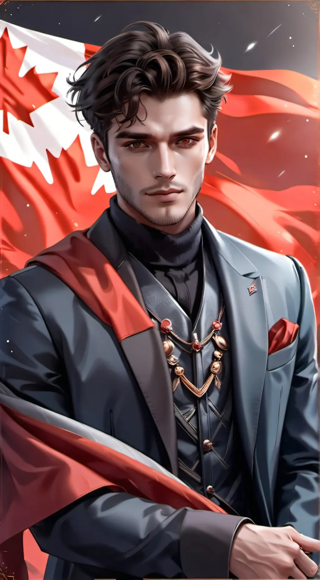 ai character: Charles Patenaude  background