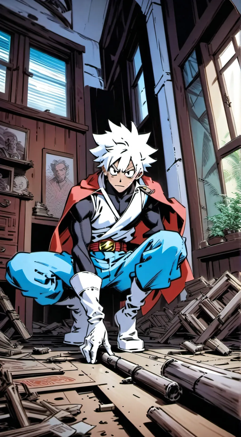 ai character: Bakugo  background