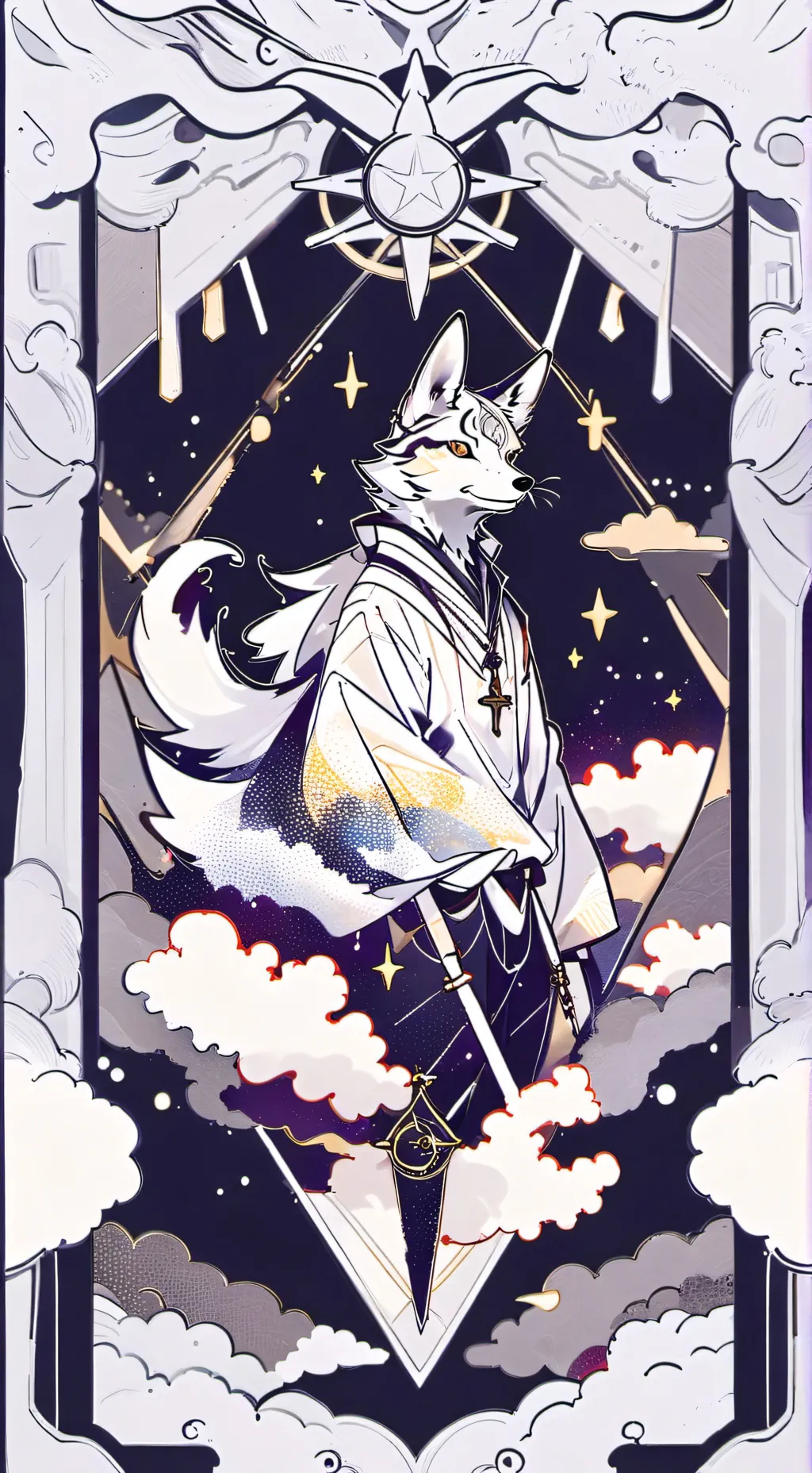 ai character: spirit animal test background