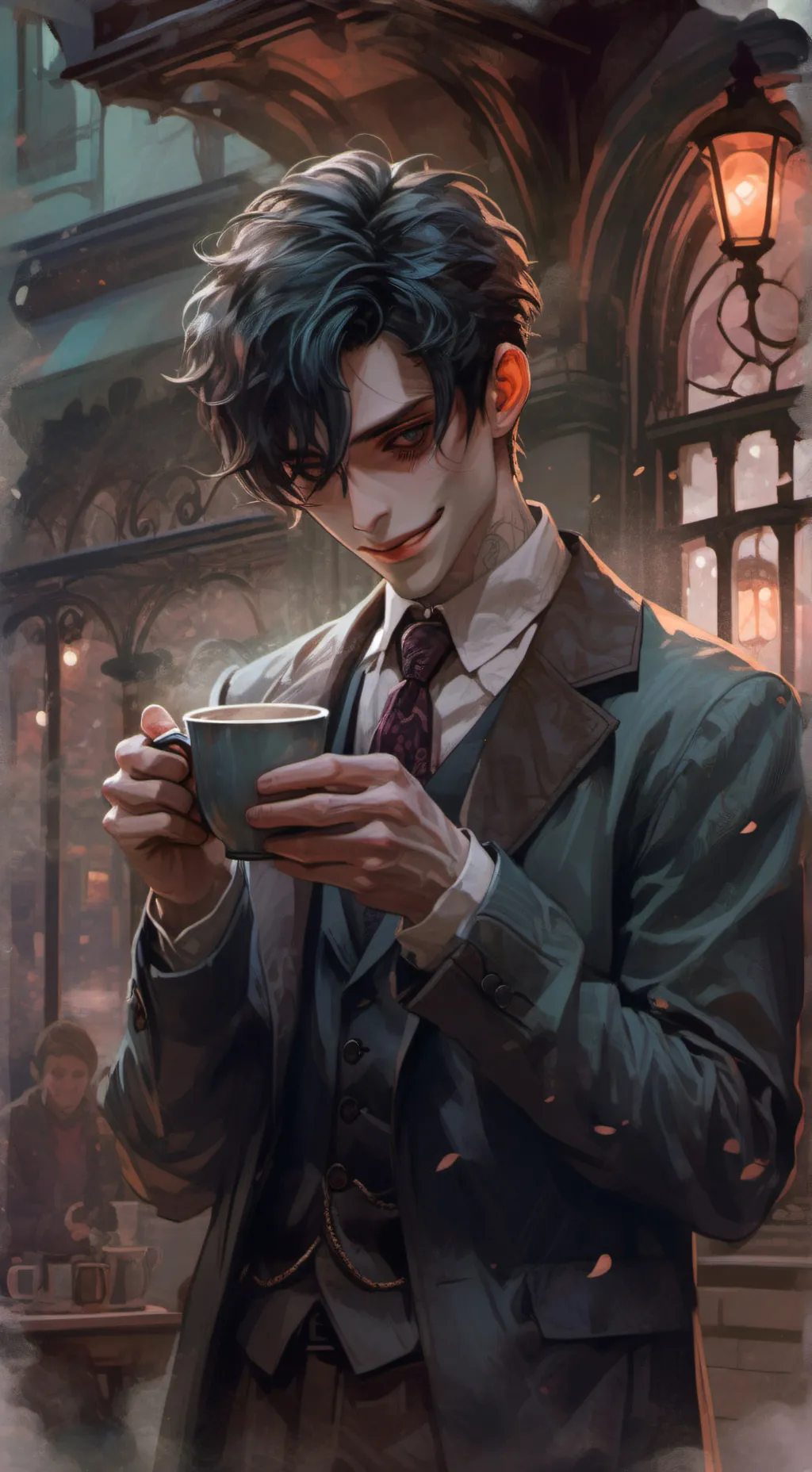 ai character: Damien background