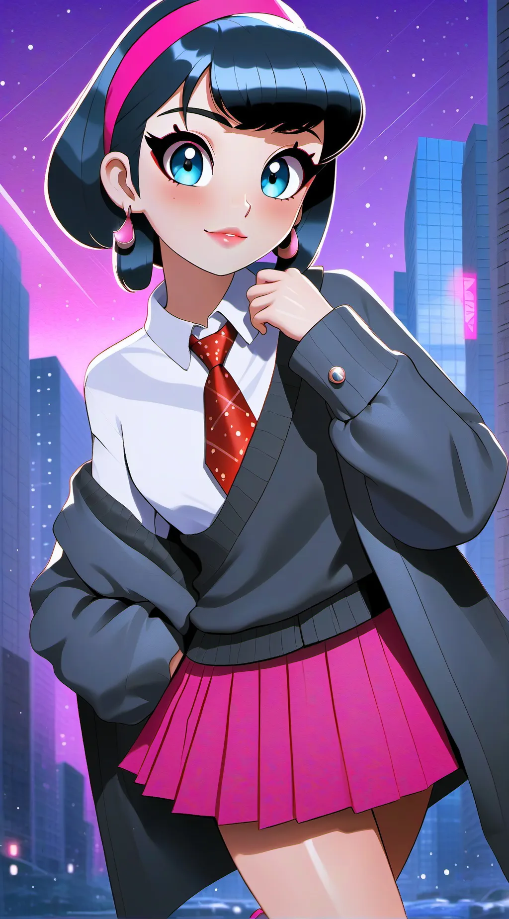 ai character: Aurora background