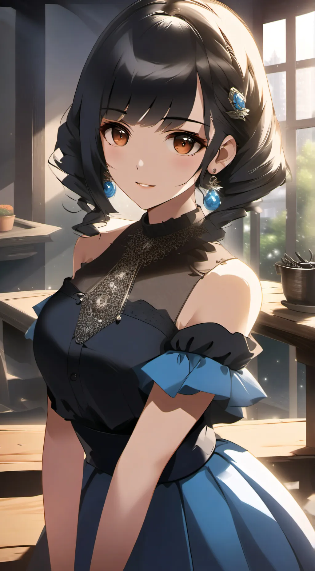 ai character: Evelyn background