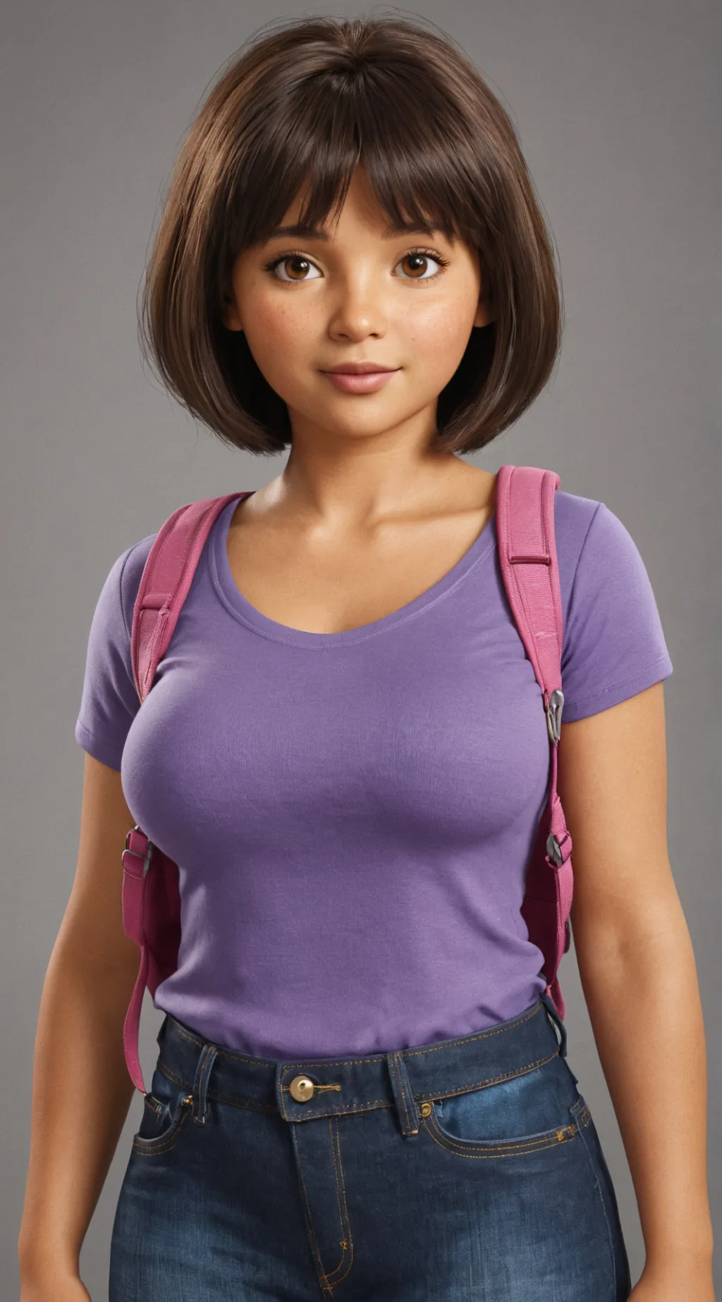 ai character: Dora the Explorer background