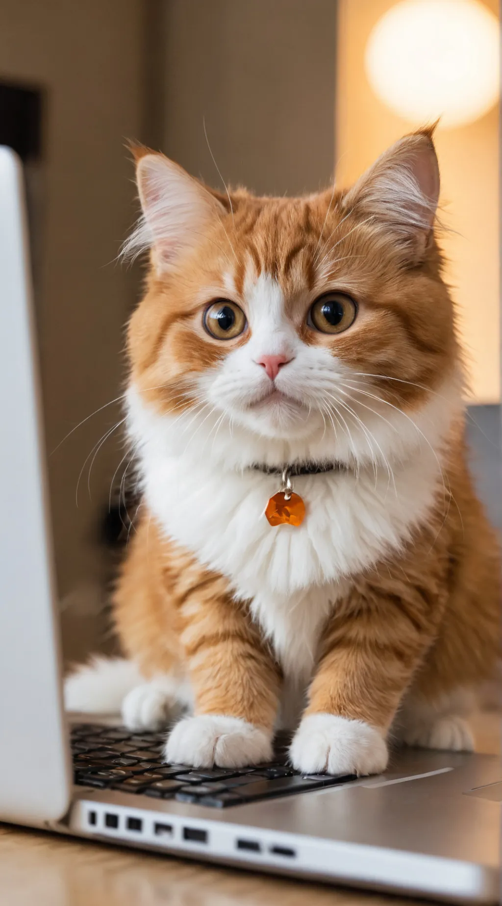 ai character: OrangeCalcium background