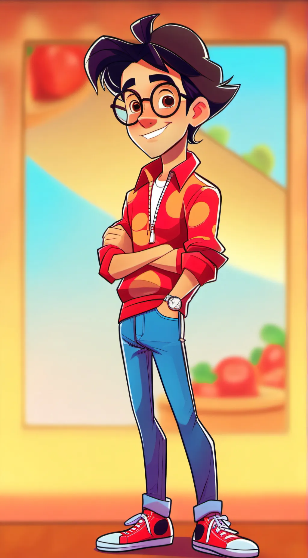 ai character: Miguel  background