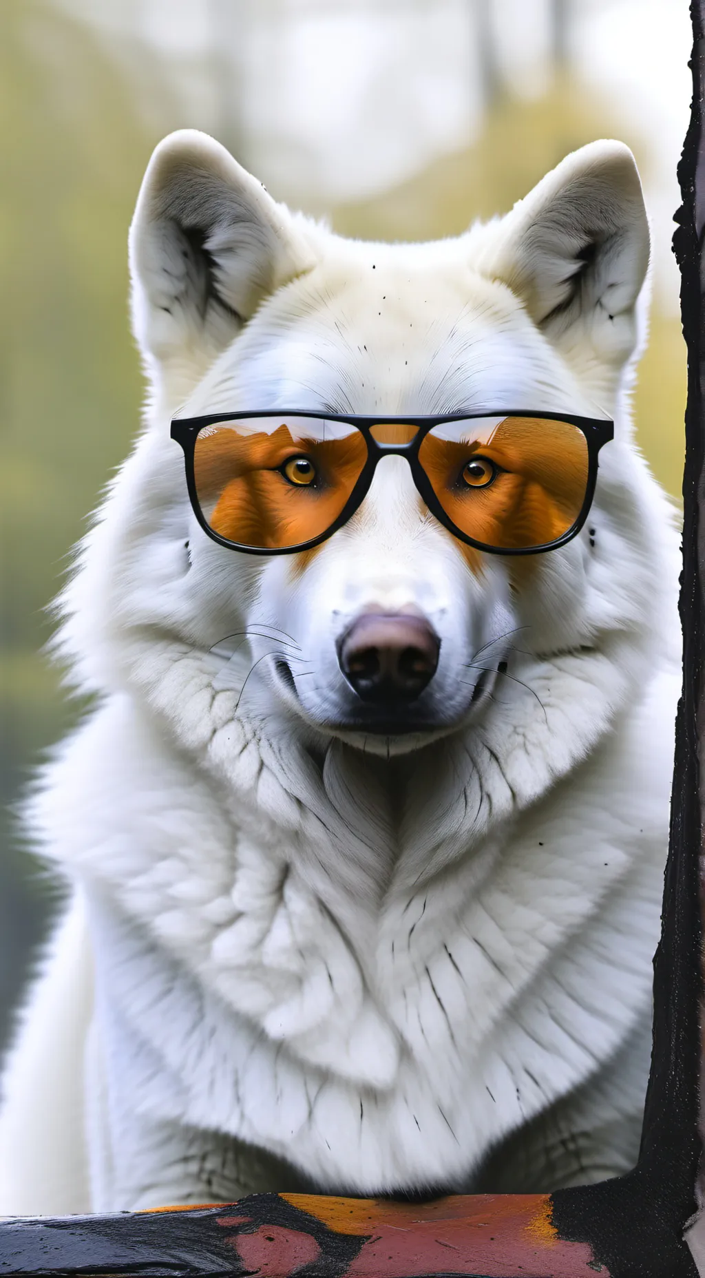 ai character: Gözlüklü Köpek background