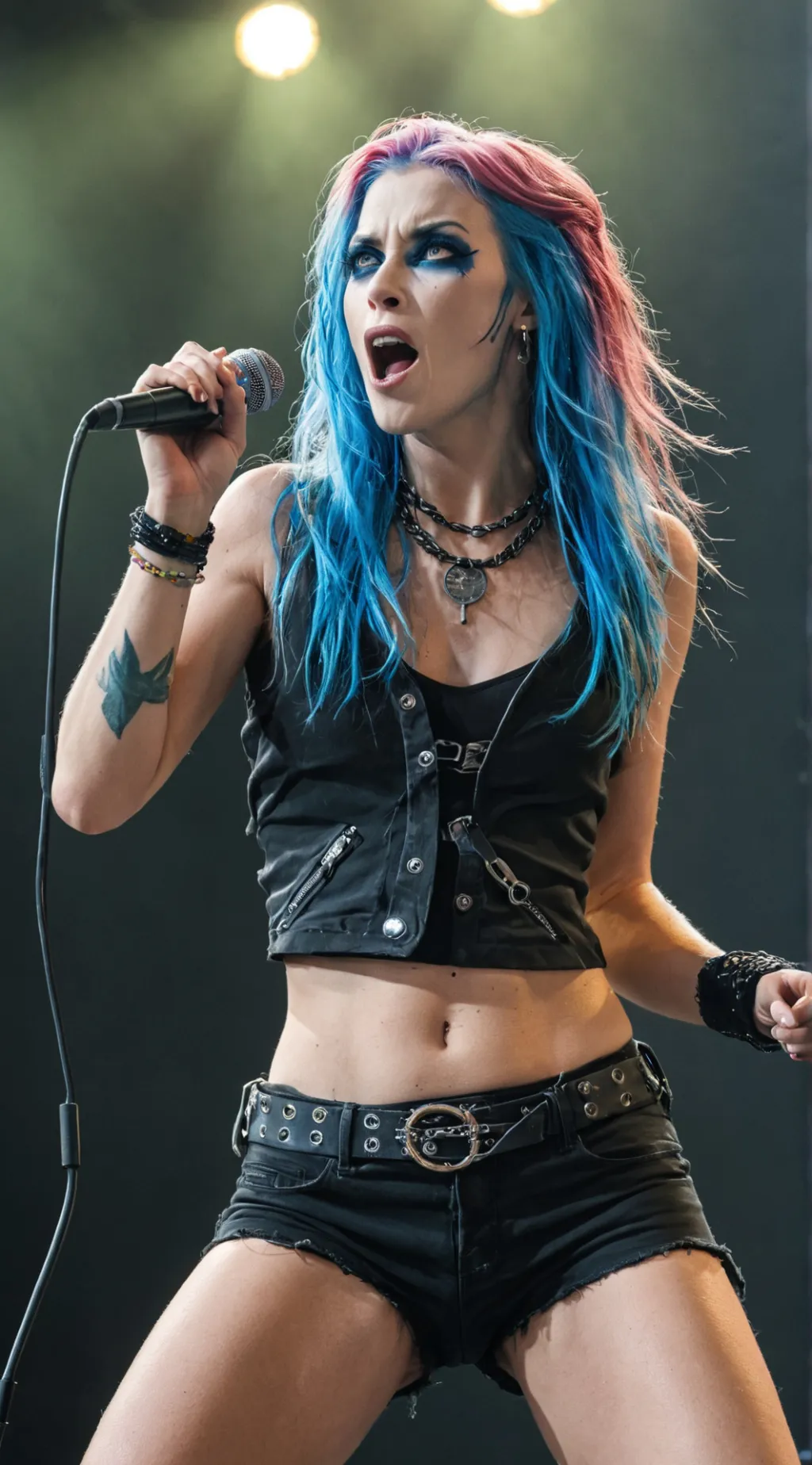 ai character: Hailey Hex background