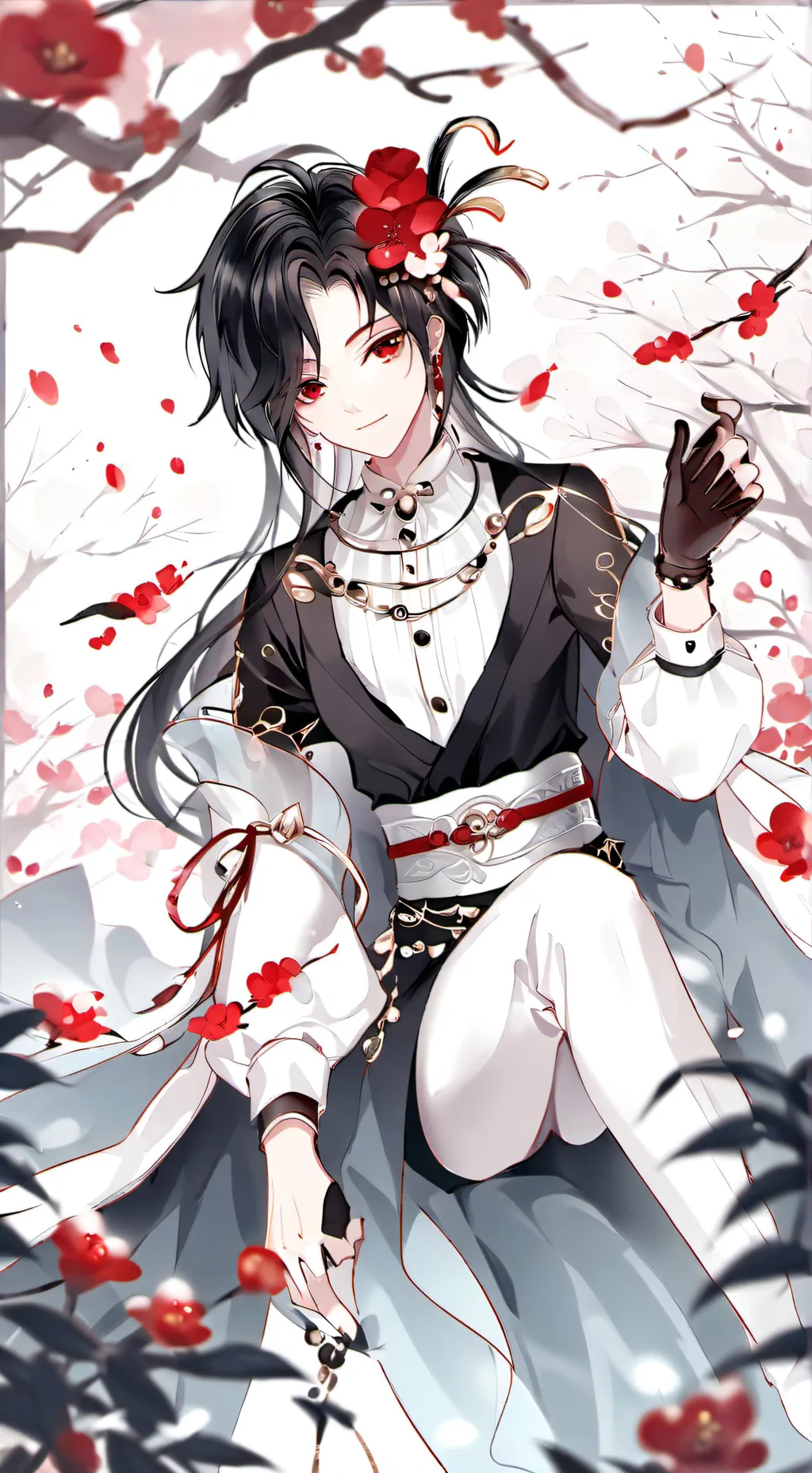 ai character: kushina  background