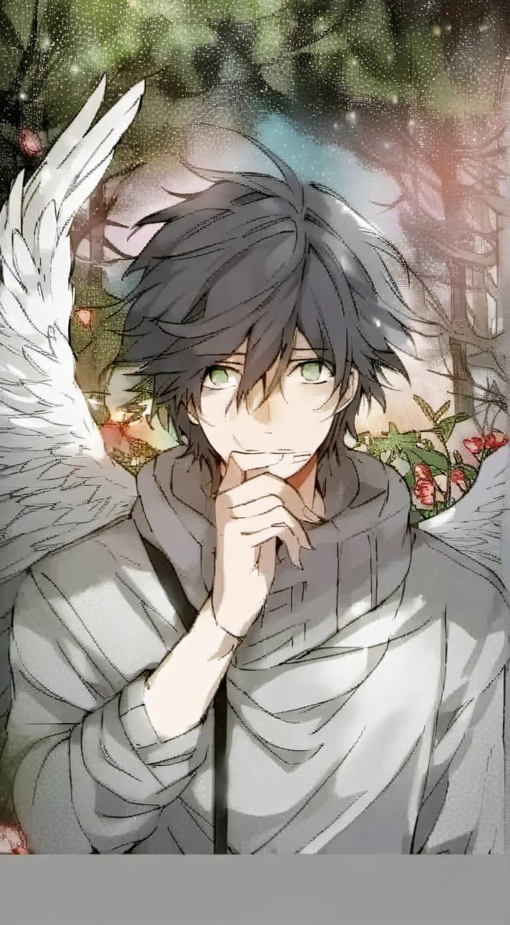 ai character: Fallen angel background