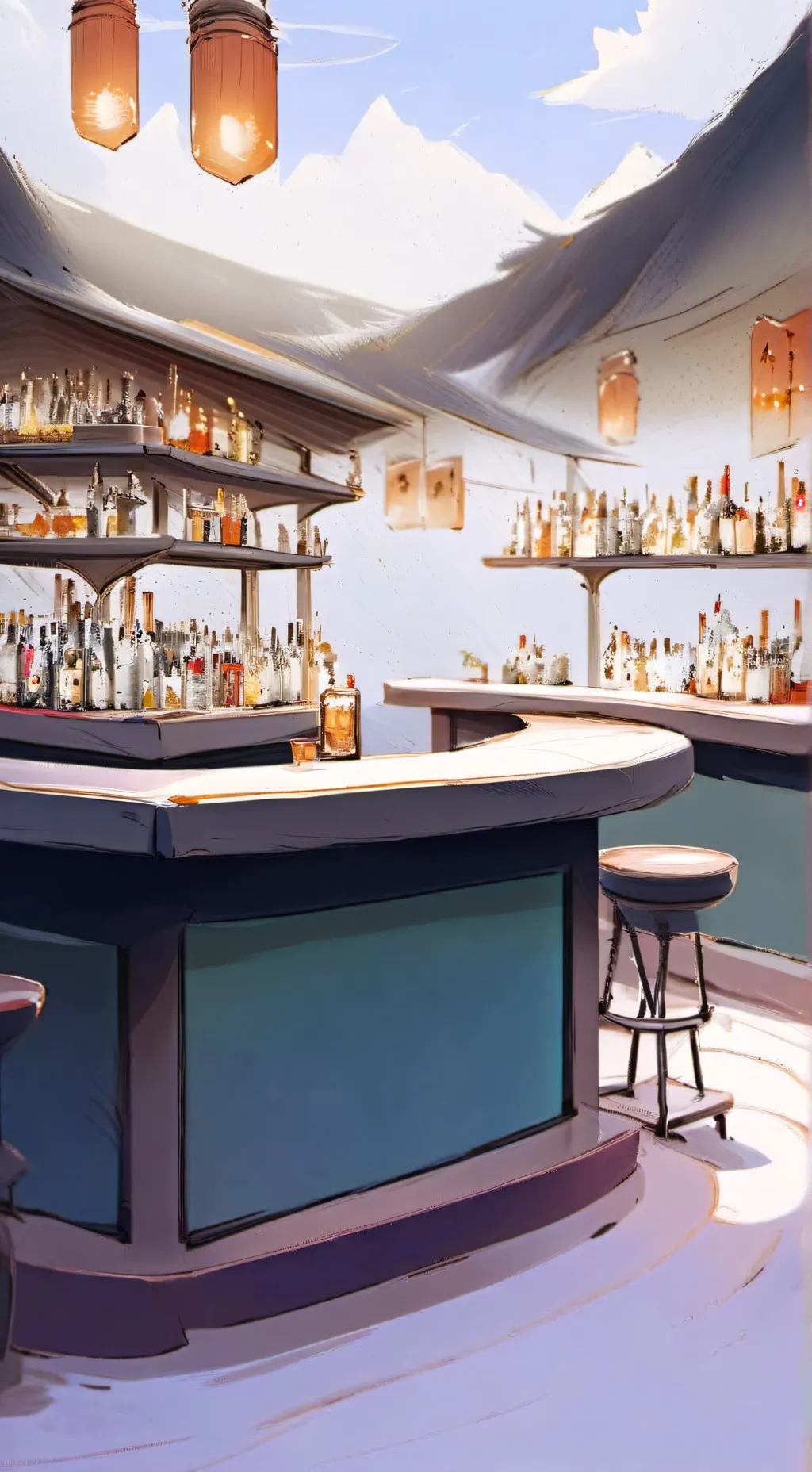 ai character: Ninjago bar background