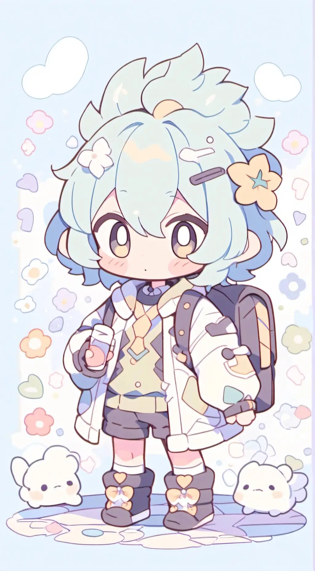 ai character: sprunki  dustytrip background