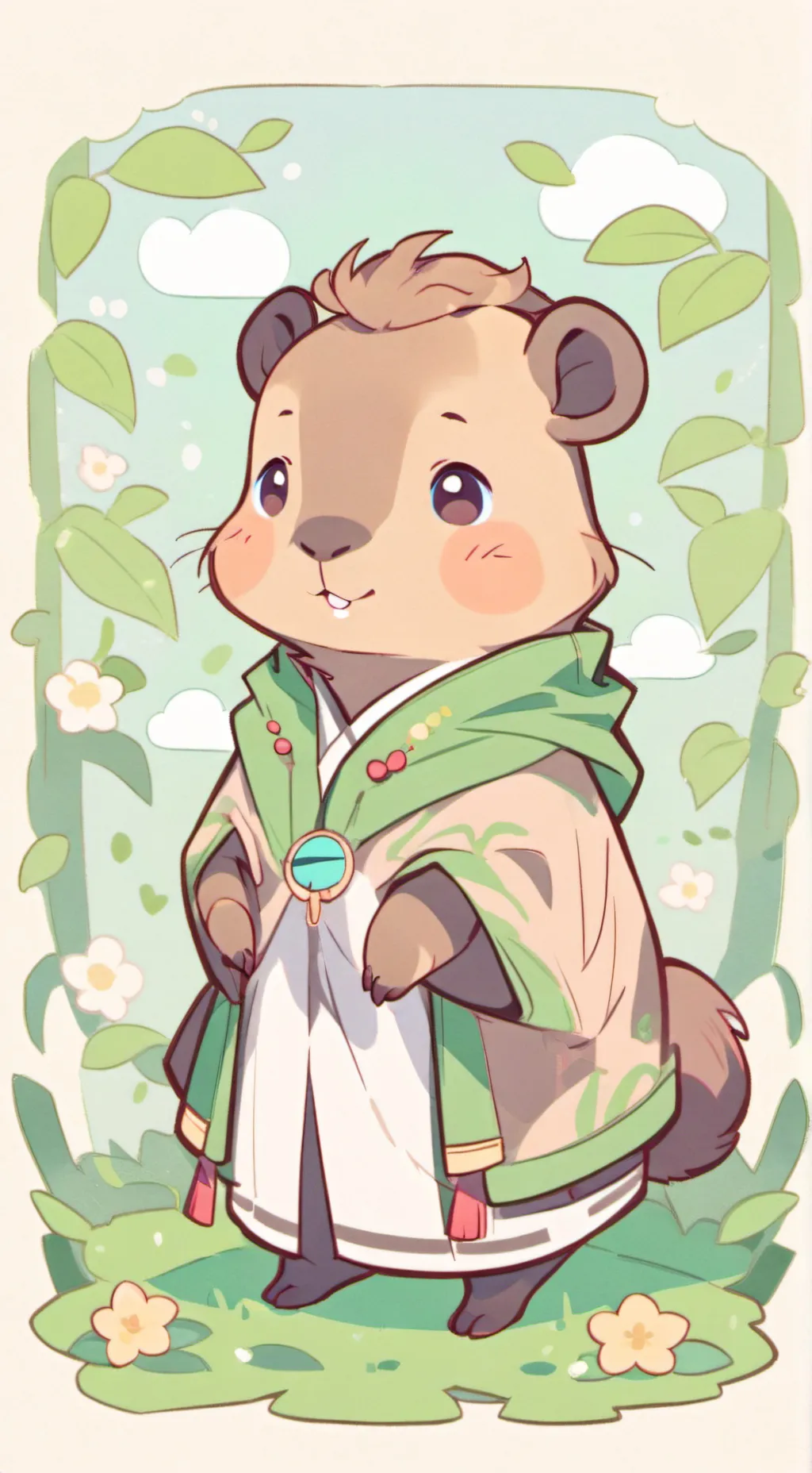 ai character: help the capybara  background