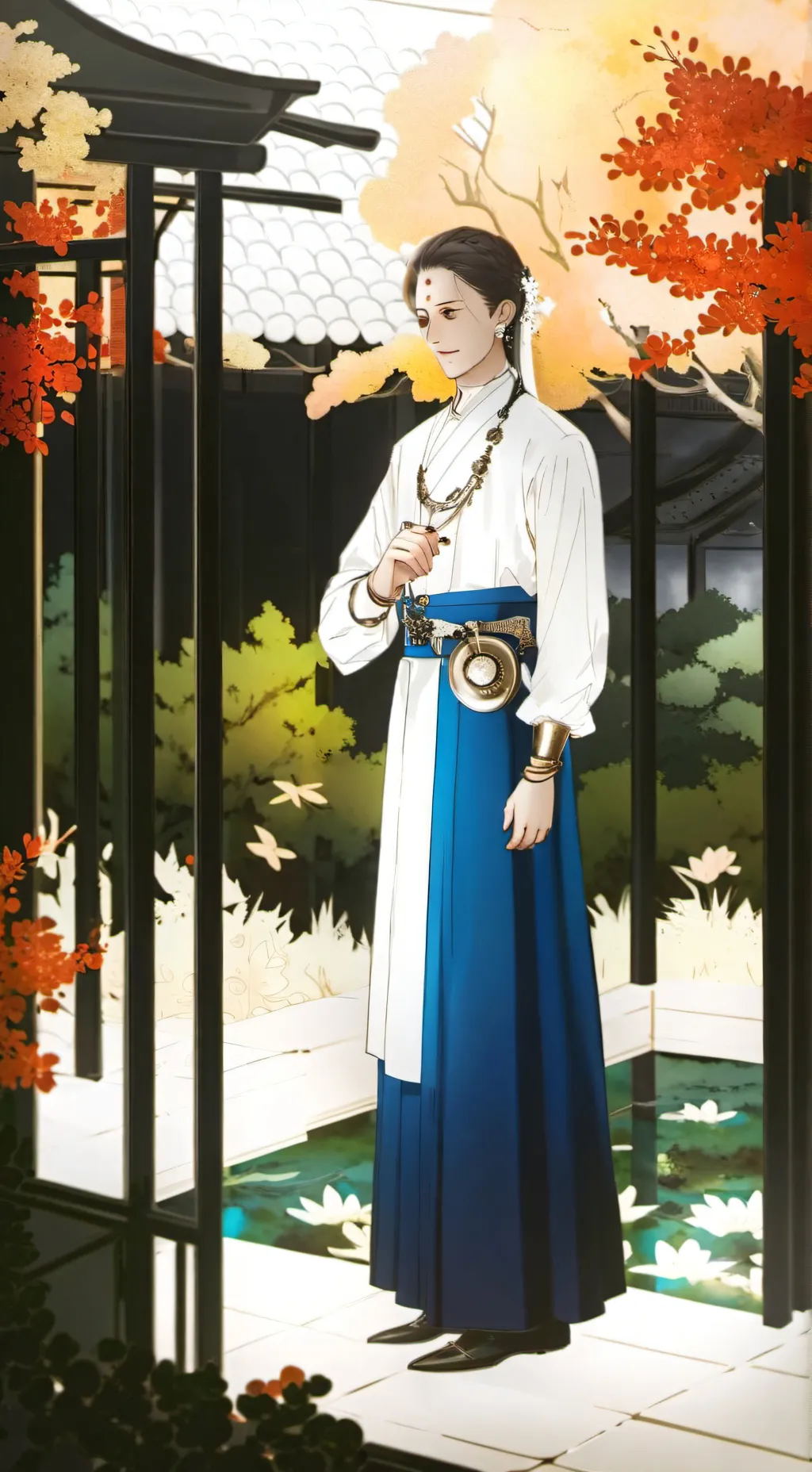 ai character: black background