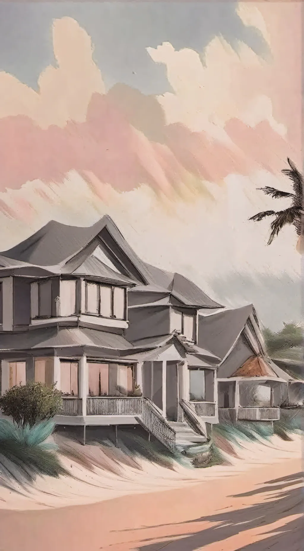 ai character: -Summer Town- 🐚 background