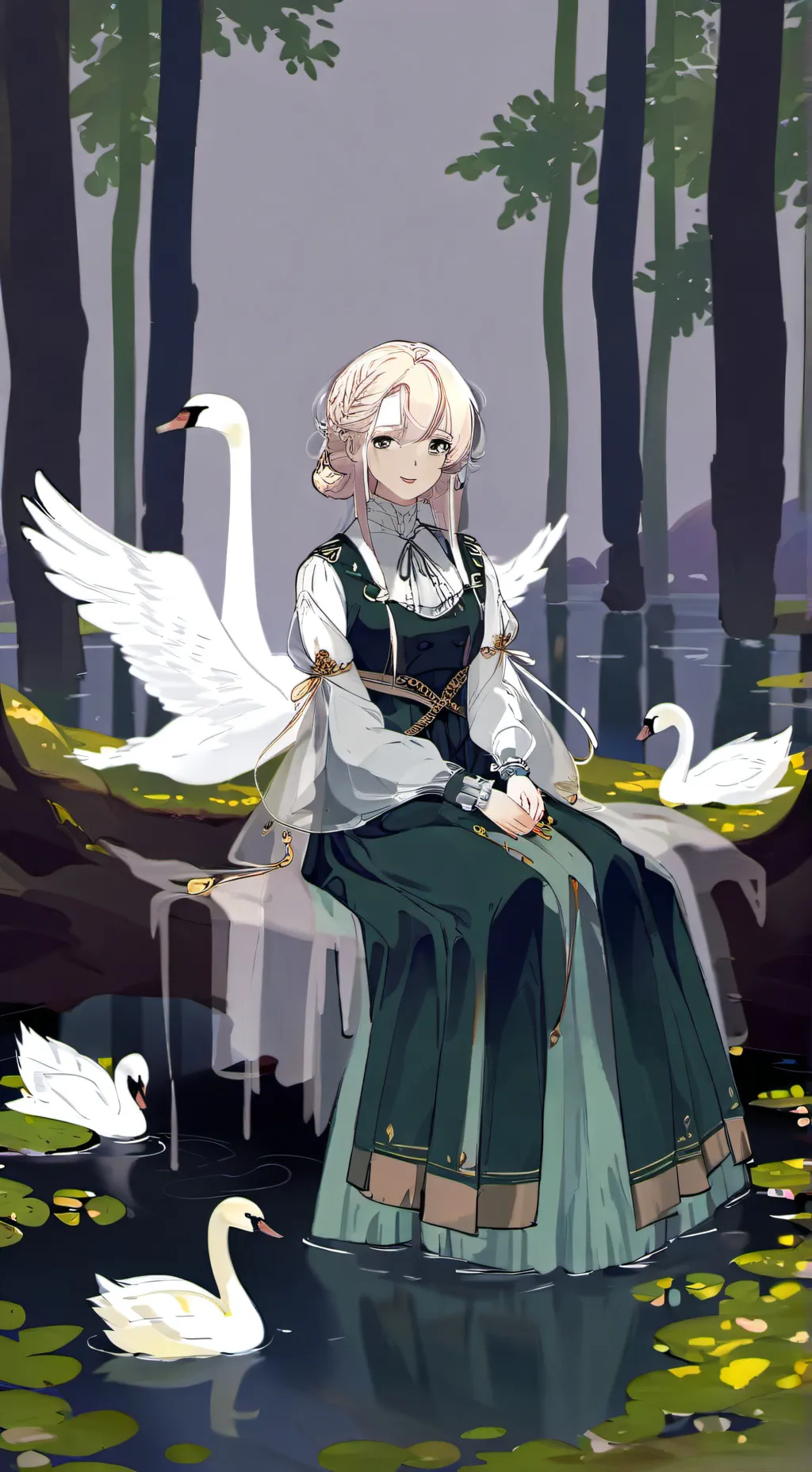 ai character: Ayame background