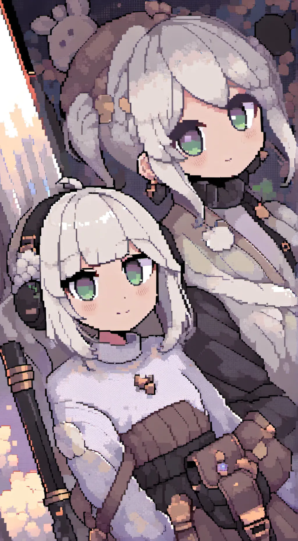 ai character: MHA x HB x HH background