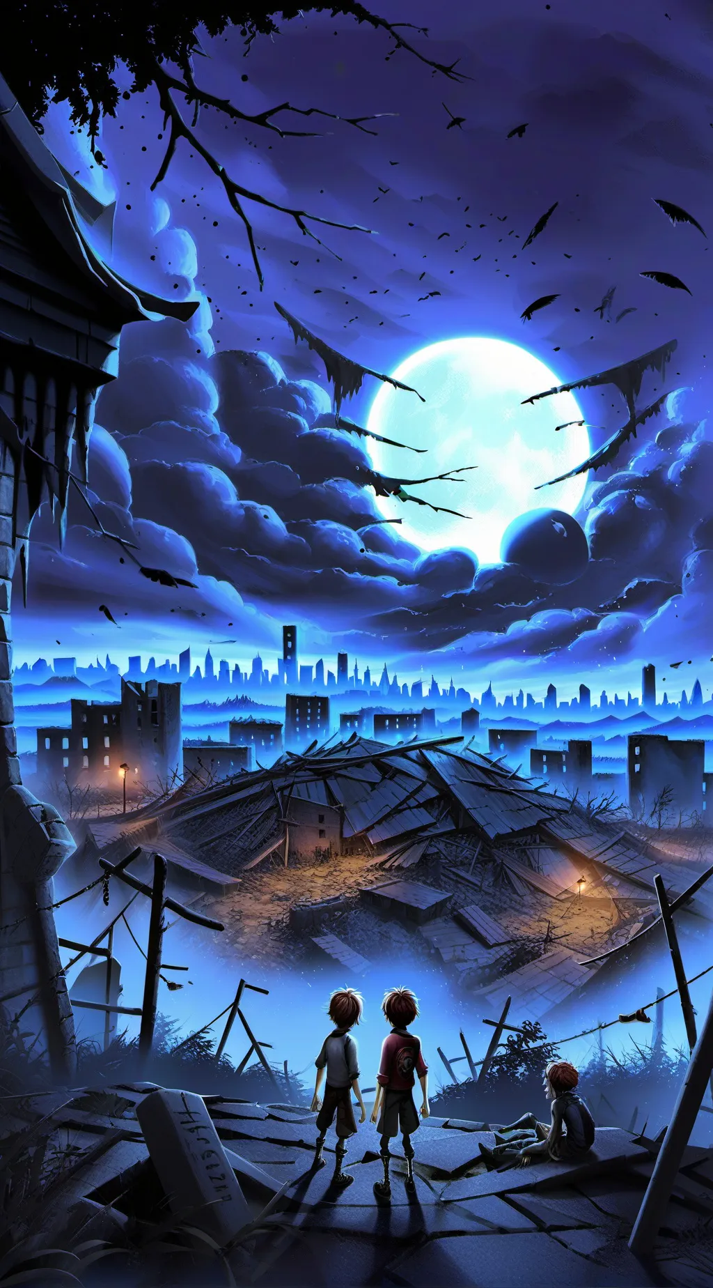 ai character: ZA with homie background