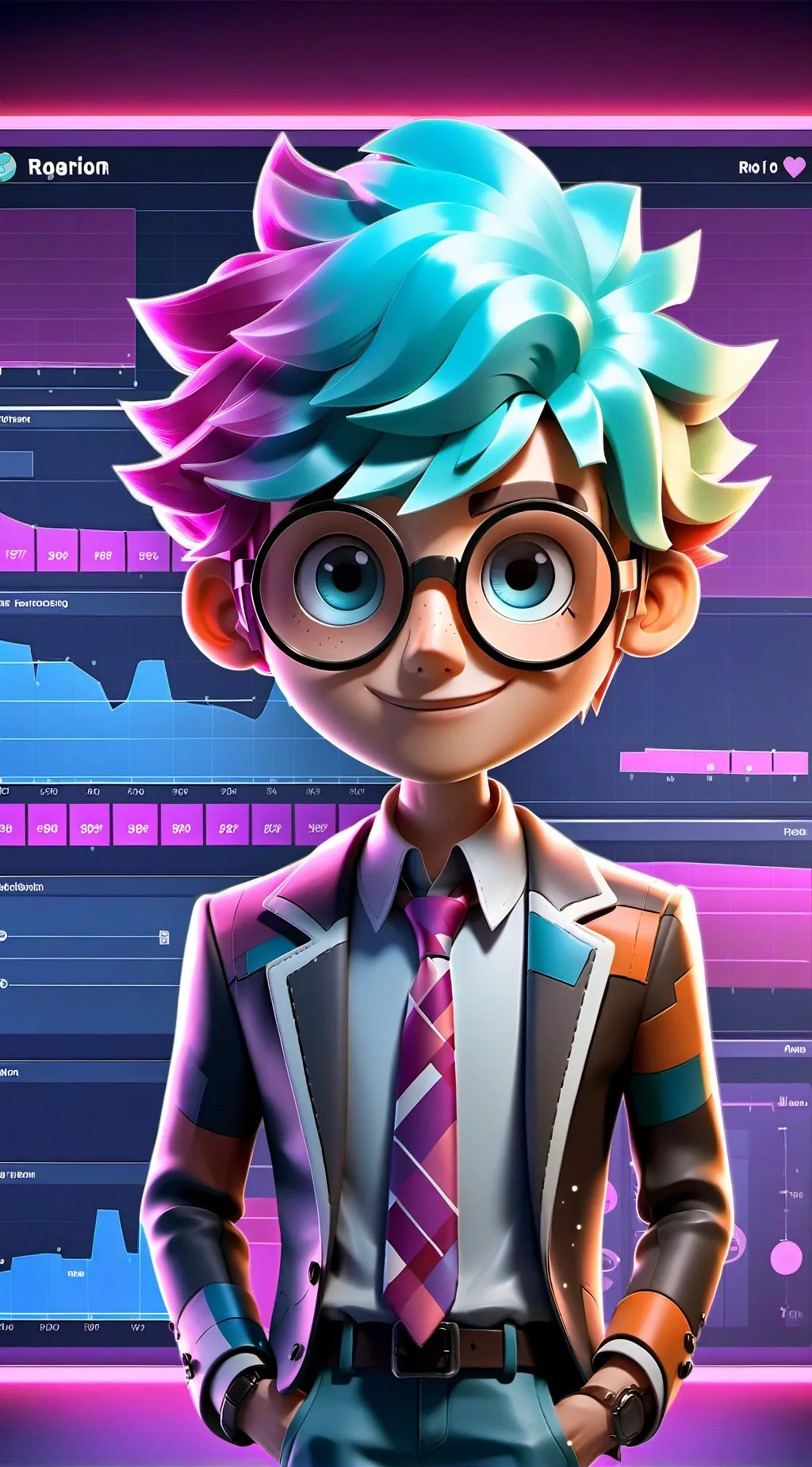 ai character: Prof. L33tEdLearn3r background